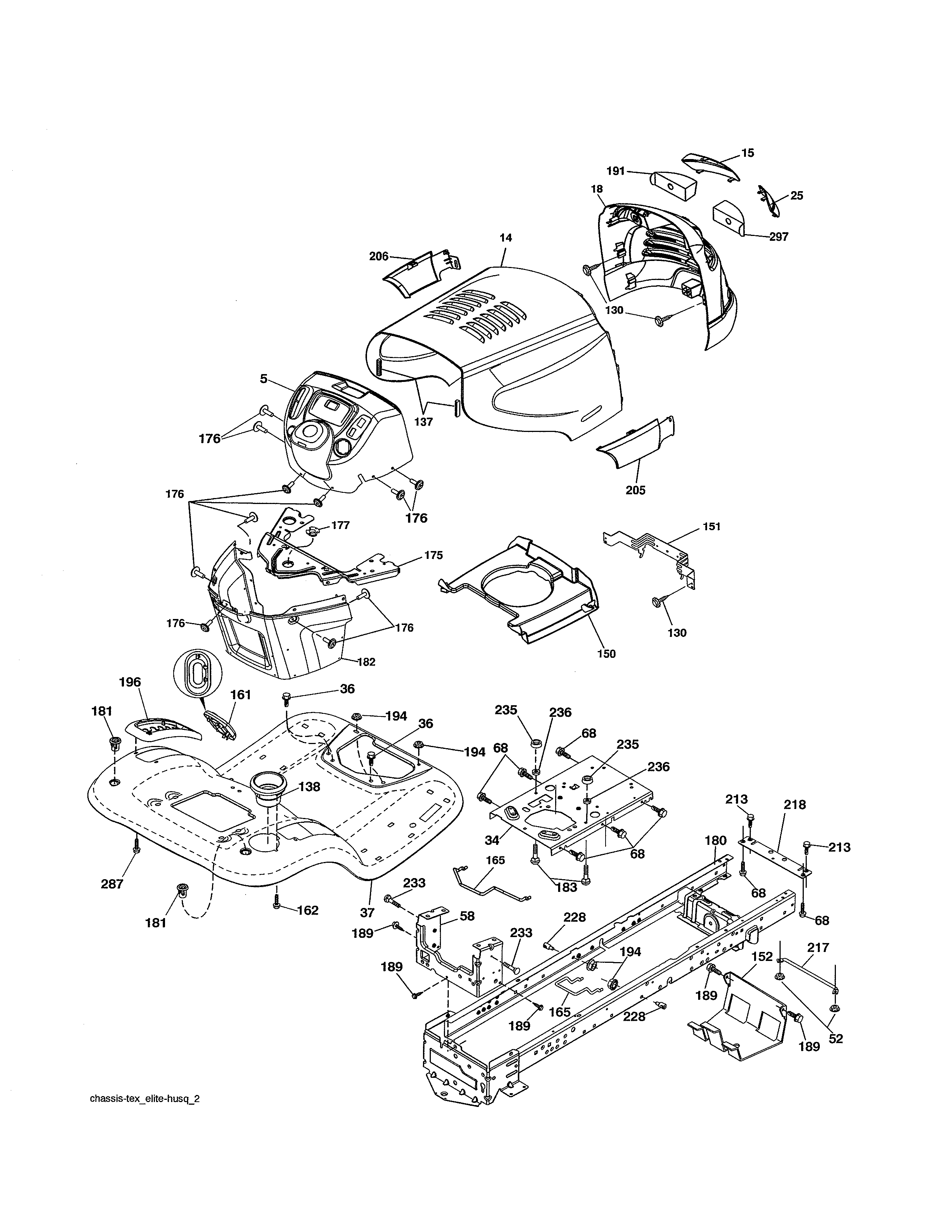Ariens 96046000400 chassis diagram