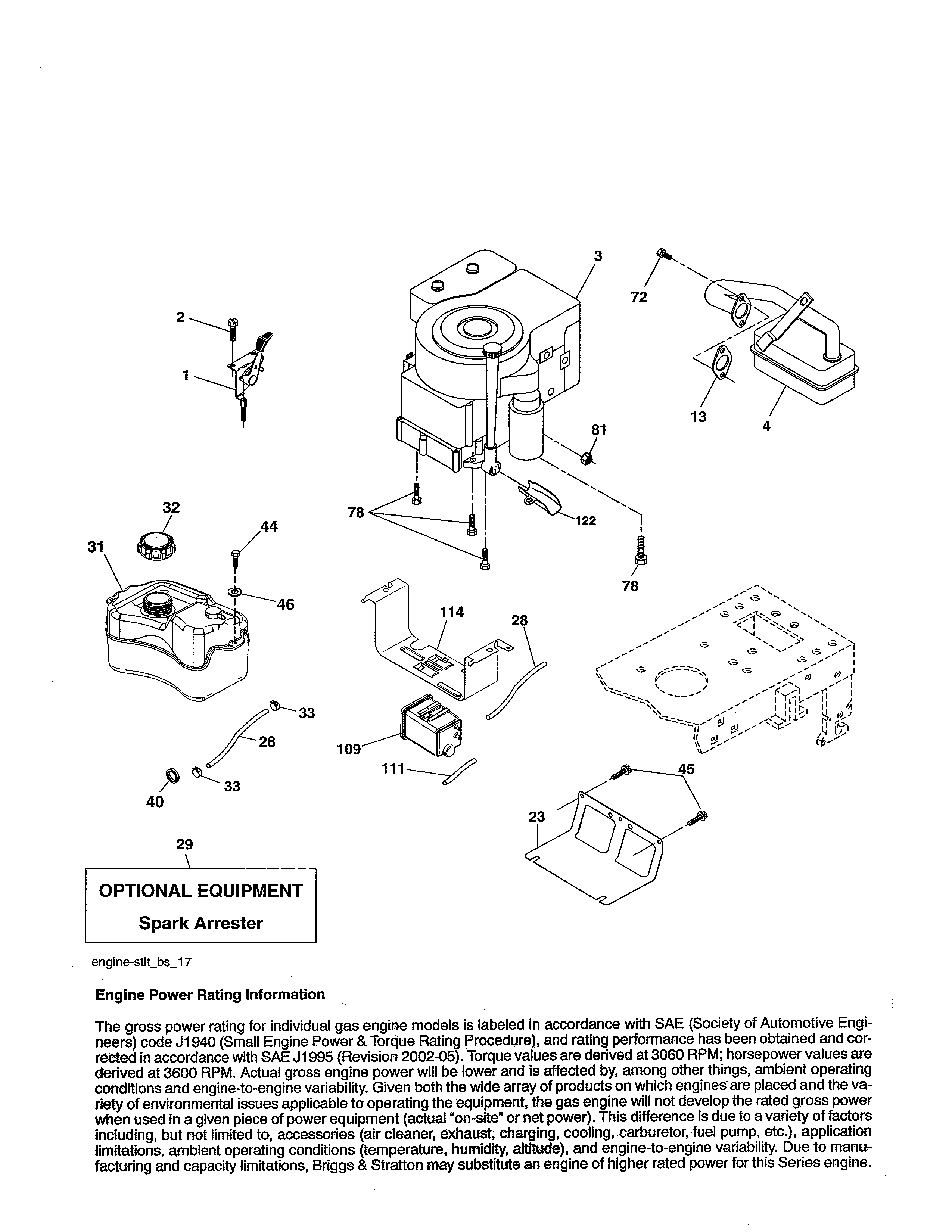 Ariens 96016002300 engine diagram
