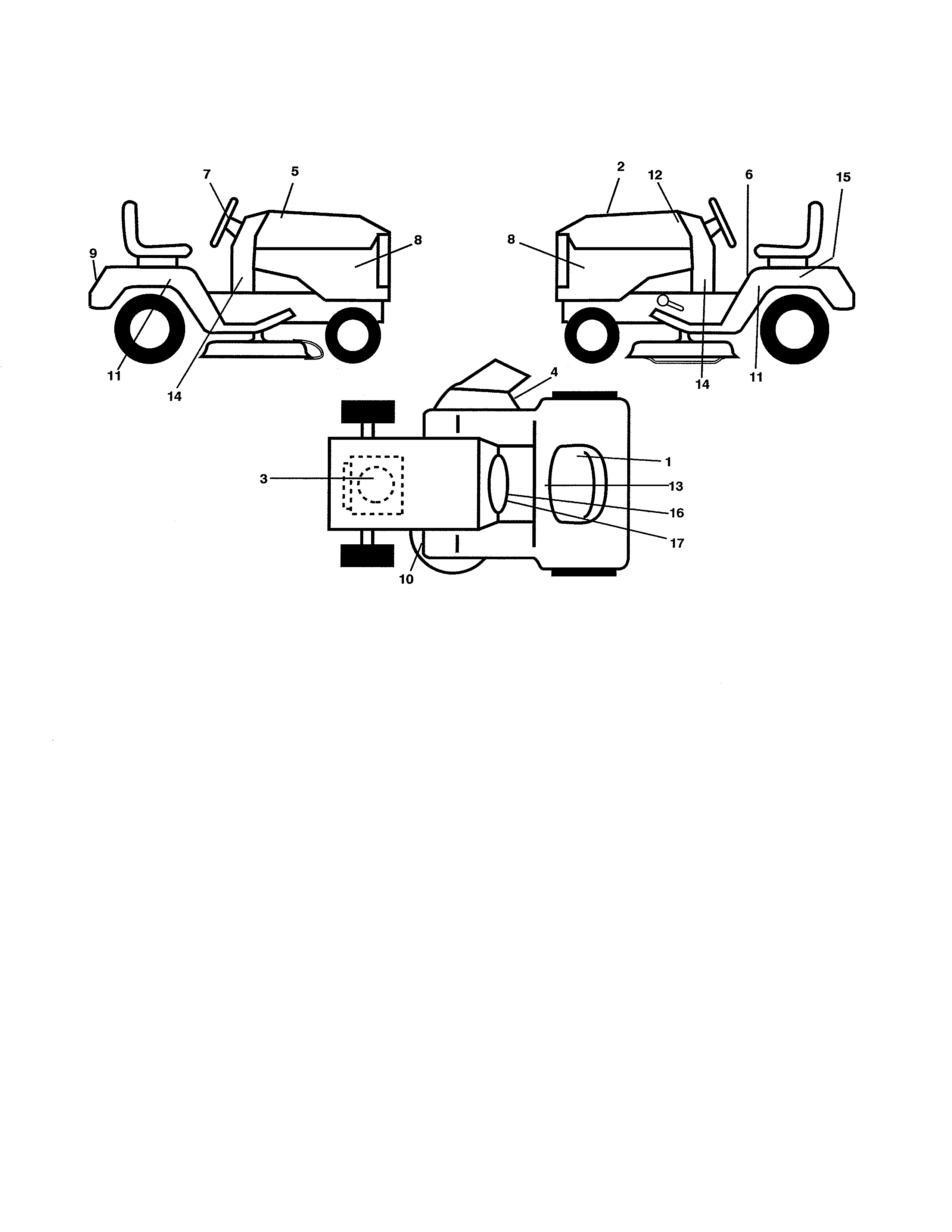 Ariens 96016002300 decals diagram