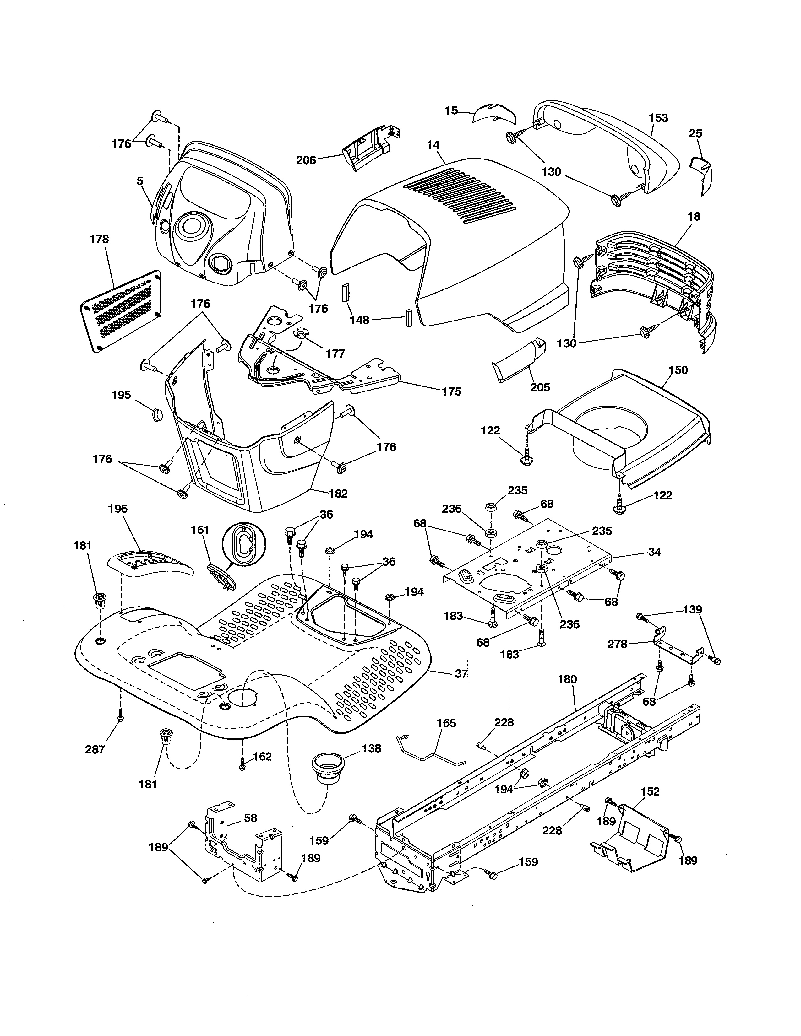 Dixon D22KH46 (96046001200) chassis diagram