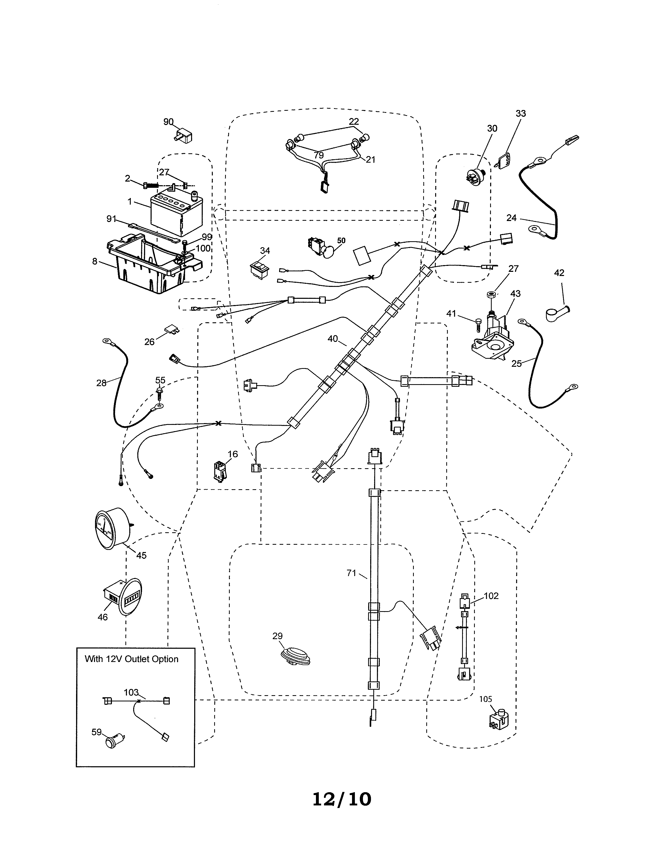 Dixon 96046002000 electrical diagram