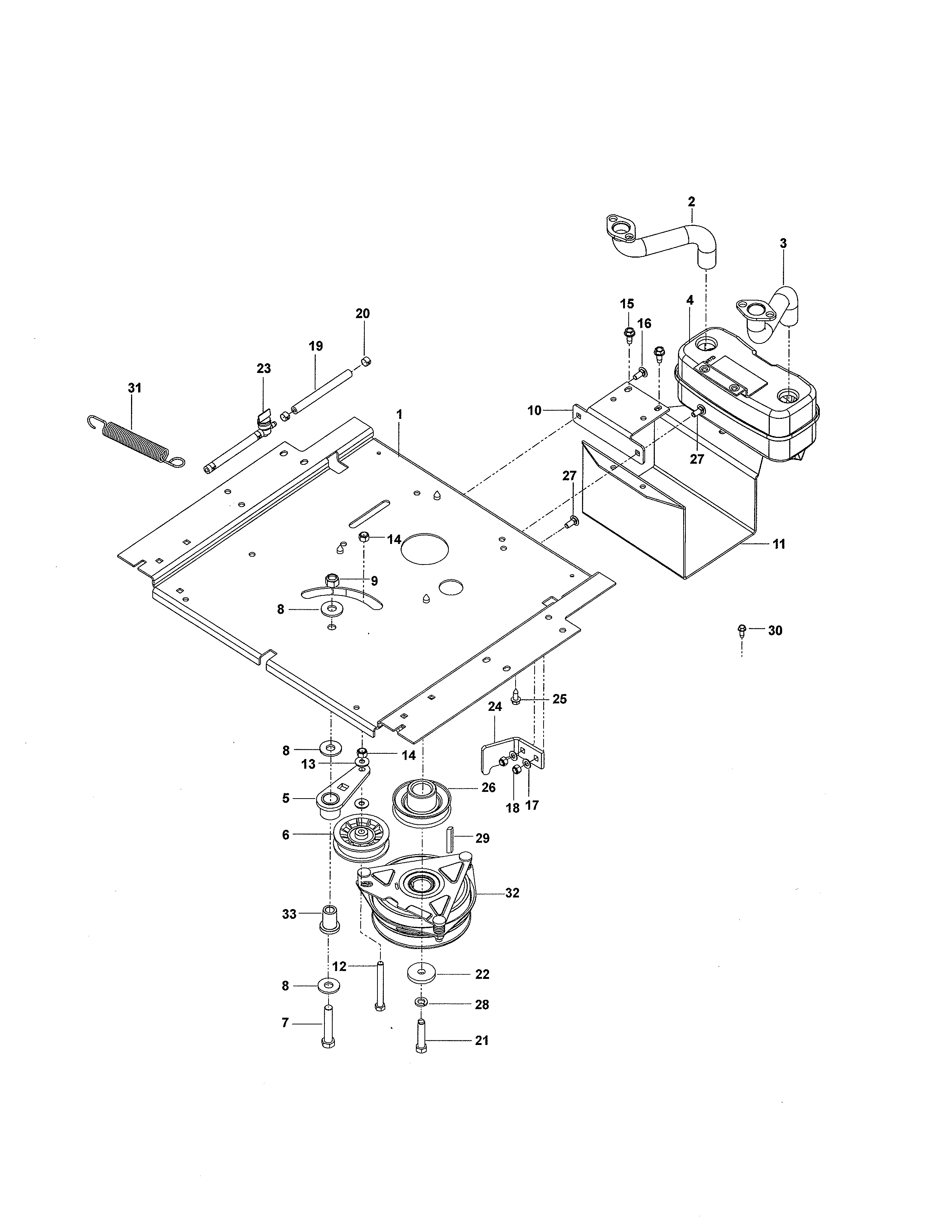 Dixon 115148427 engine plate-965882401 diagram