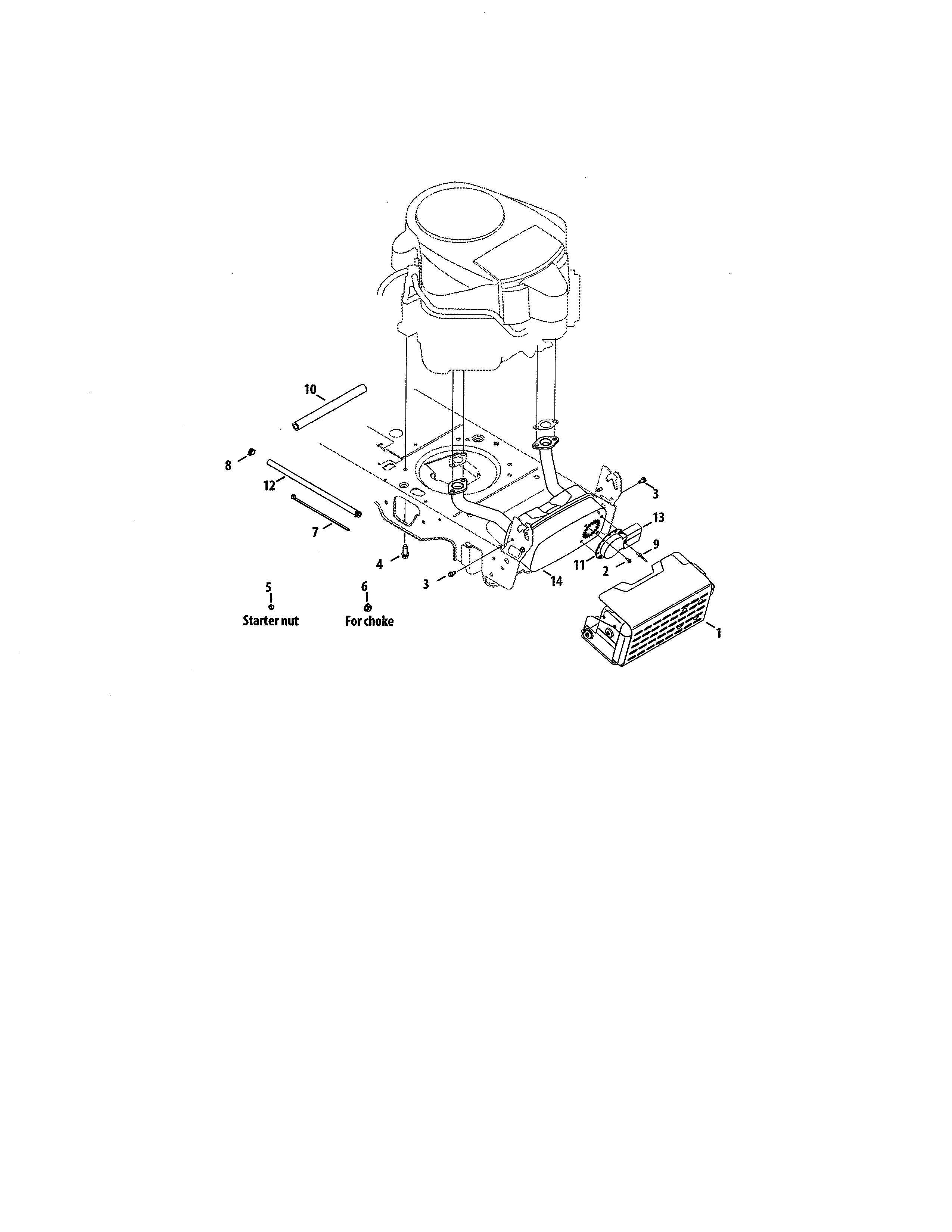 Cub Cadet 13RF91AP056 engine accessories diagram