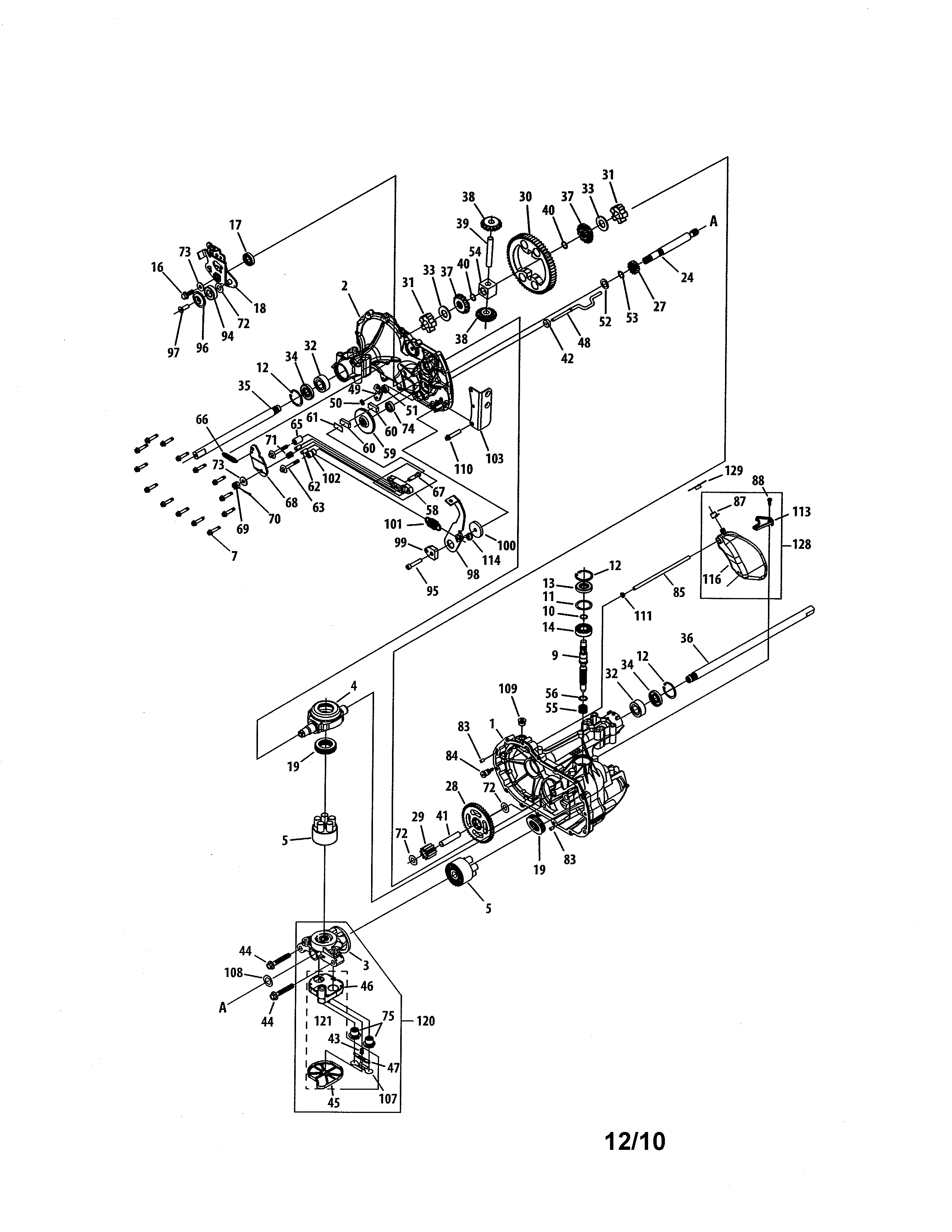 Hydro-Gear 311-0510 hydro gear diagram