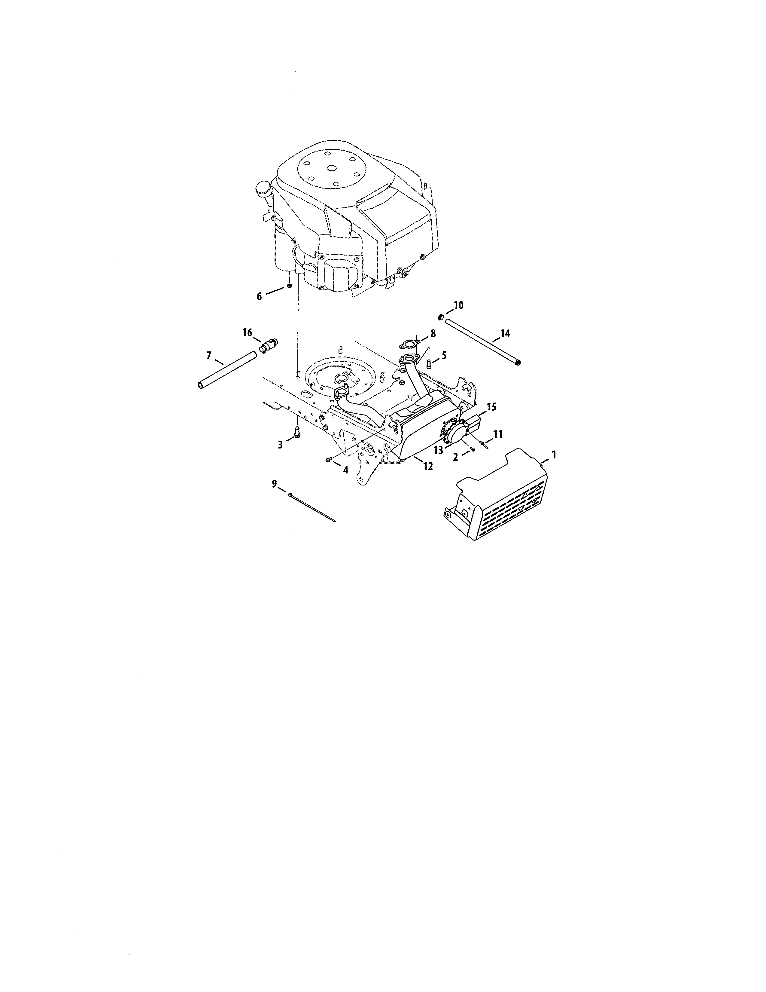 Cub Cadet 13AK92AK056 engine accessories diagram