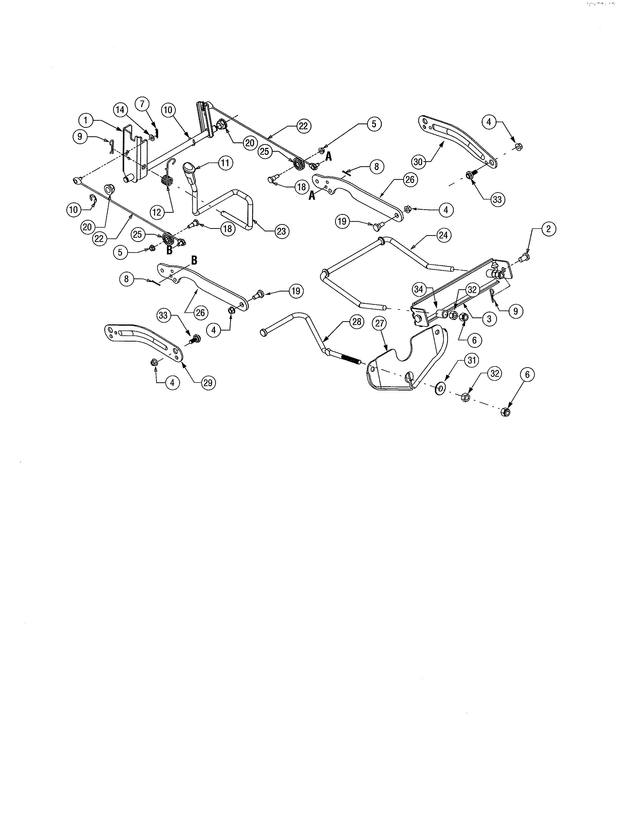 Cub Cadet 13AP11CP756 lift assembly diagram