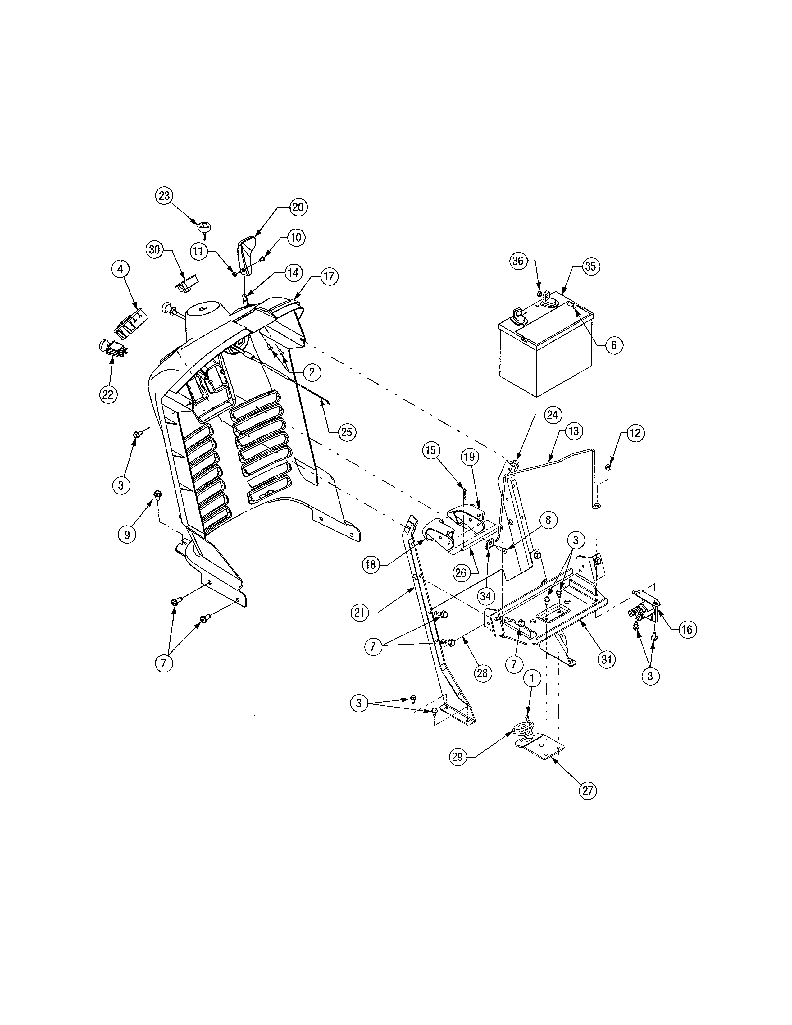 Cub Cadet 13AP11CP756 dash panel diagram
