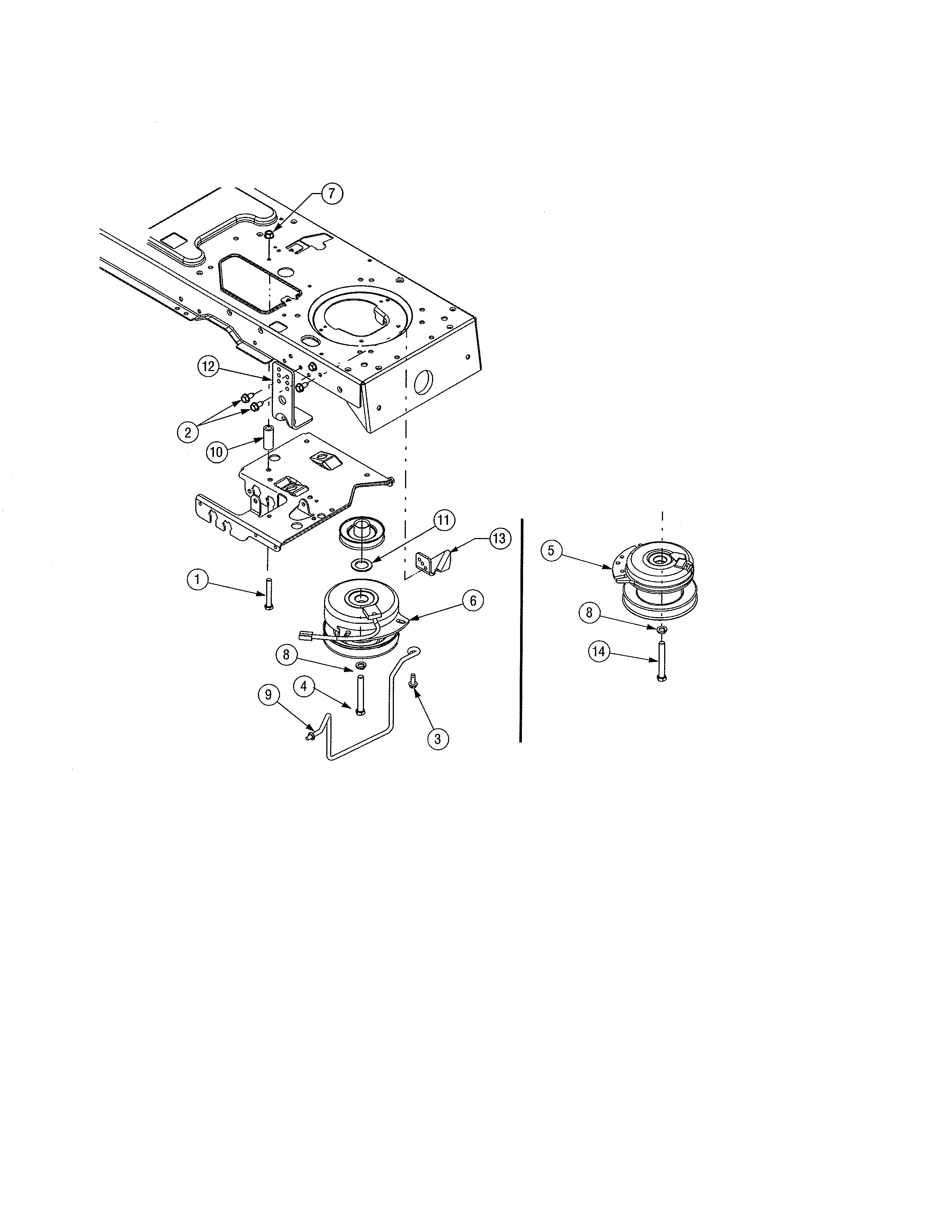 Cub Cadet 13AP11CP756 power take-off (pto) system diagram