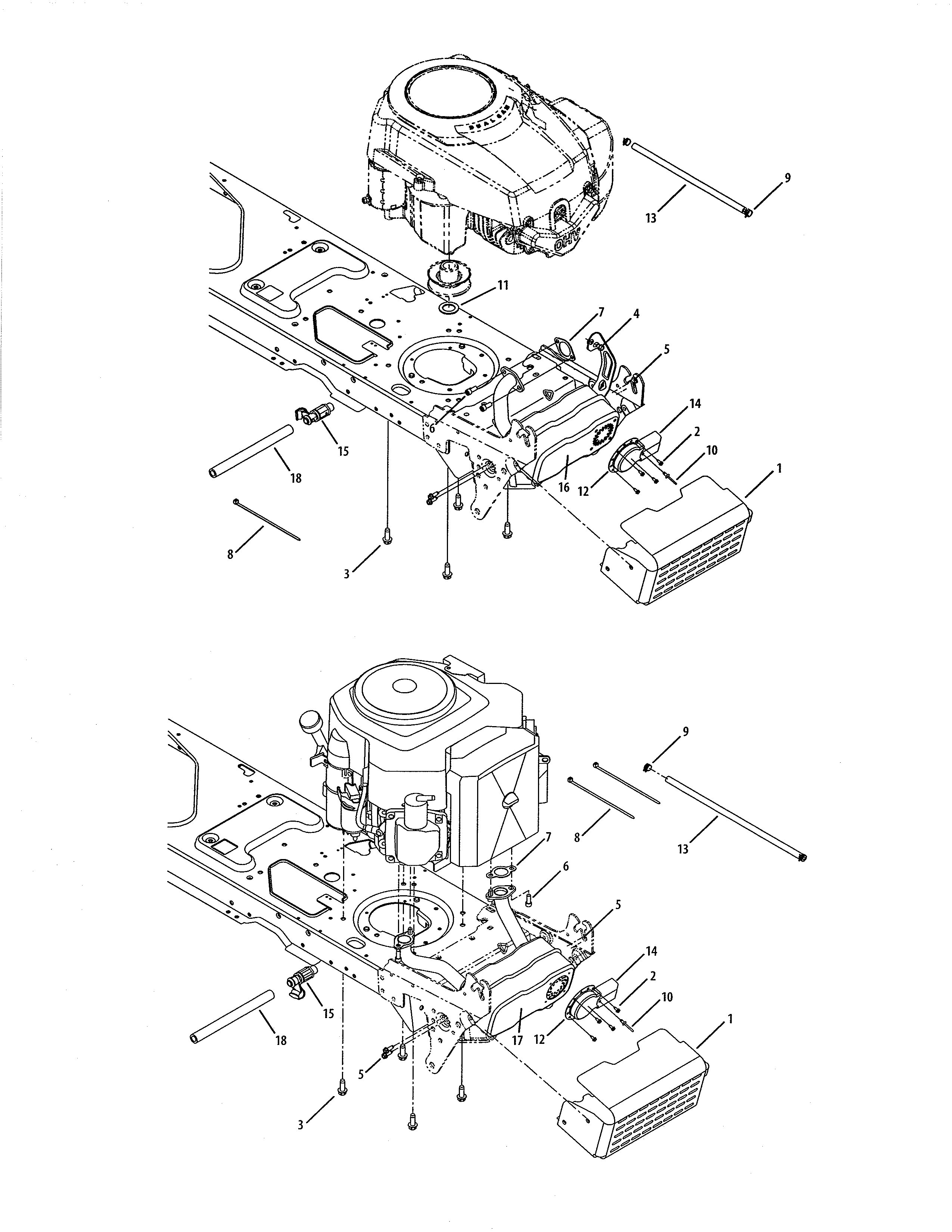 Cub Cadet 13RX11CH256 engine accessories diagram