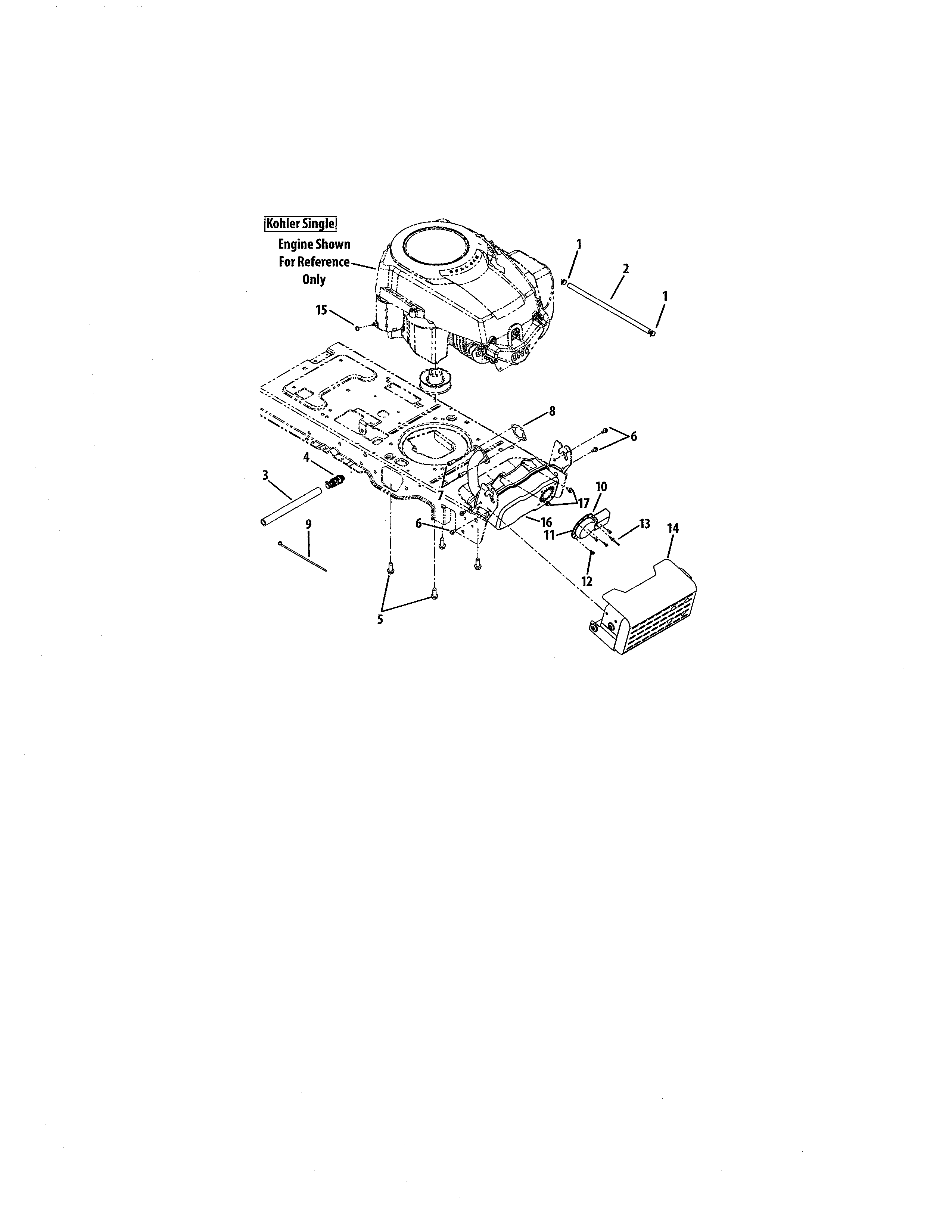 Cub Cadet 13AX90AR056 engine accessories diagram