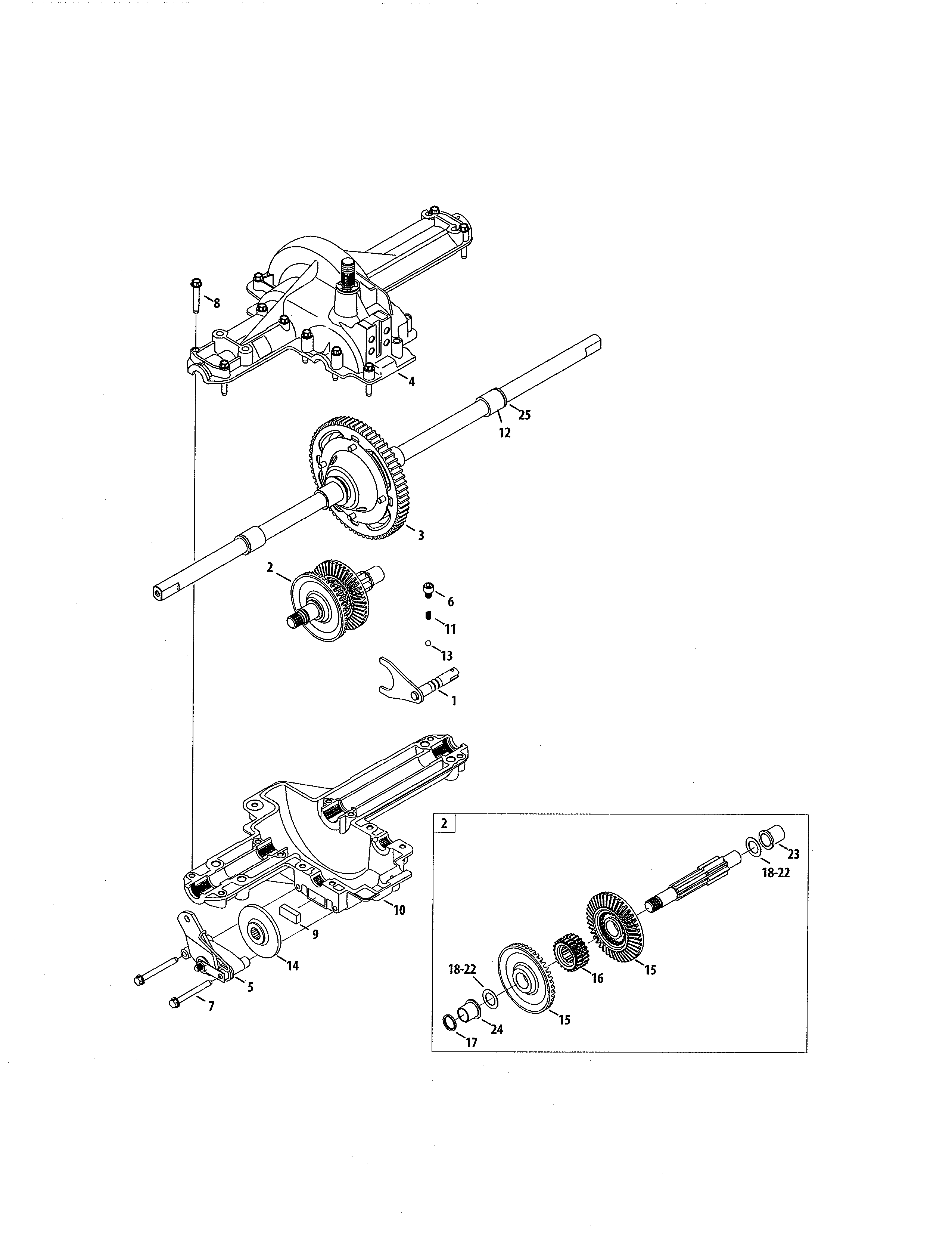 Cub Cadet 13WX90AS056 transmission diagram