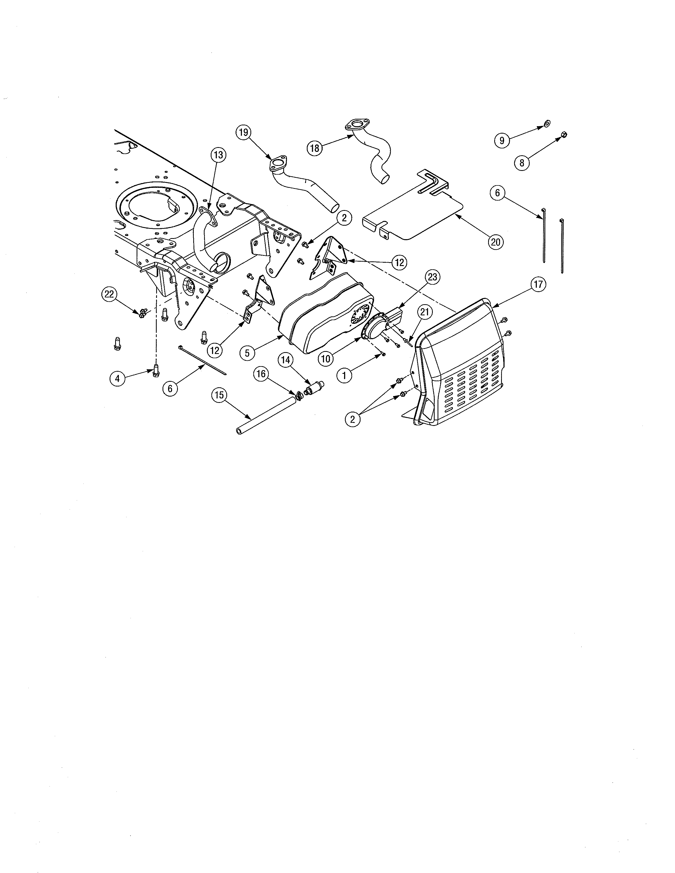 Cub Cadet 13AX11CG756 engine accessories diagram