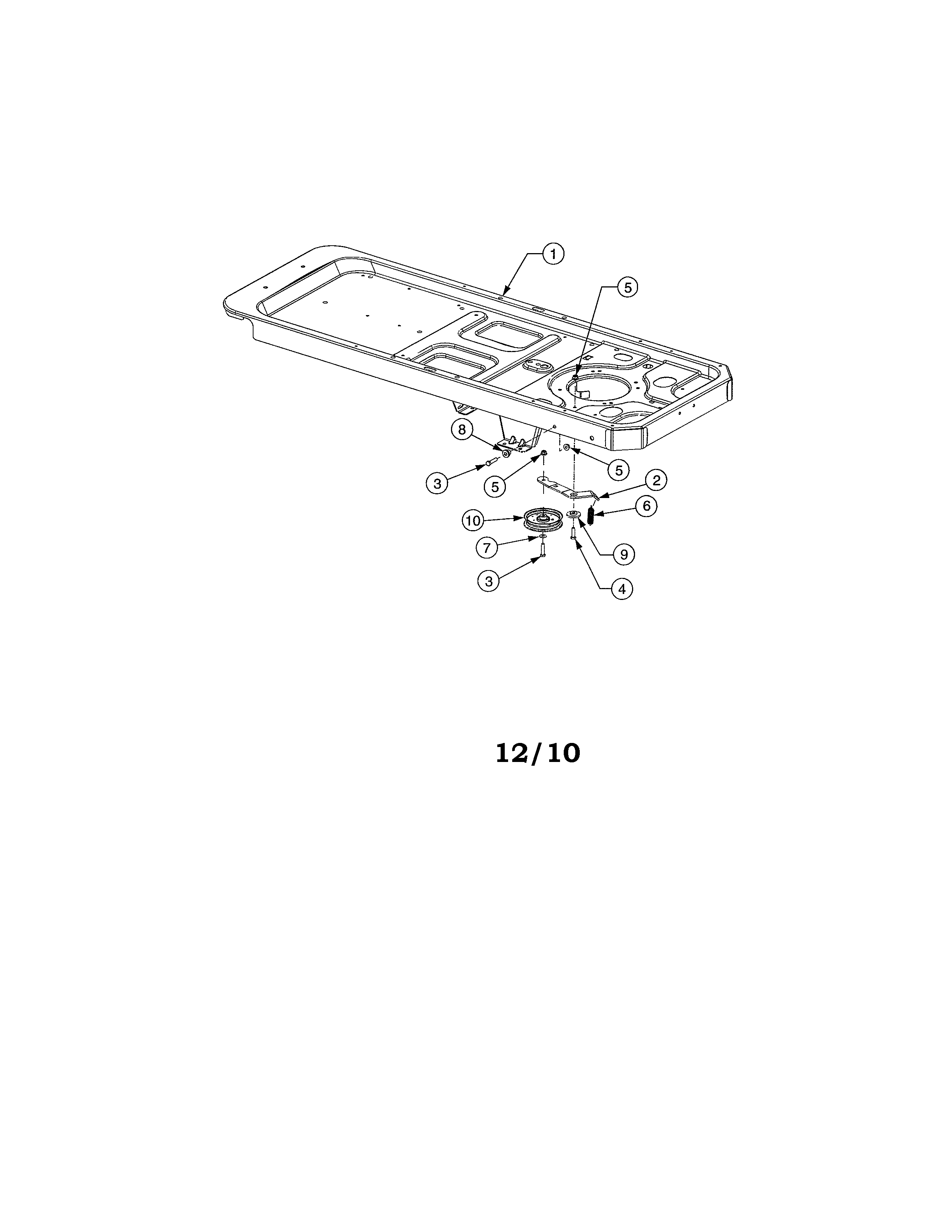 Cub Cadet 17AE2ACG756 frame/drive idler diagram