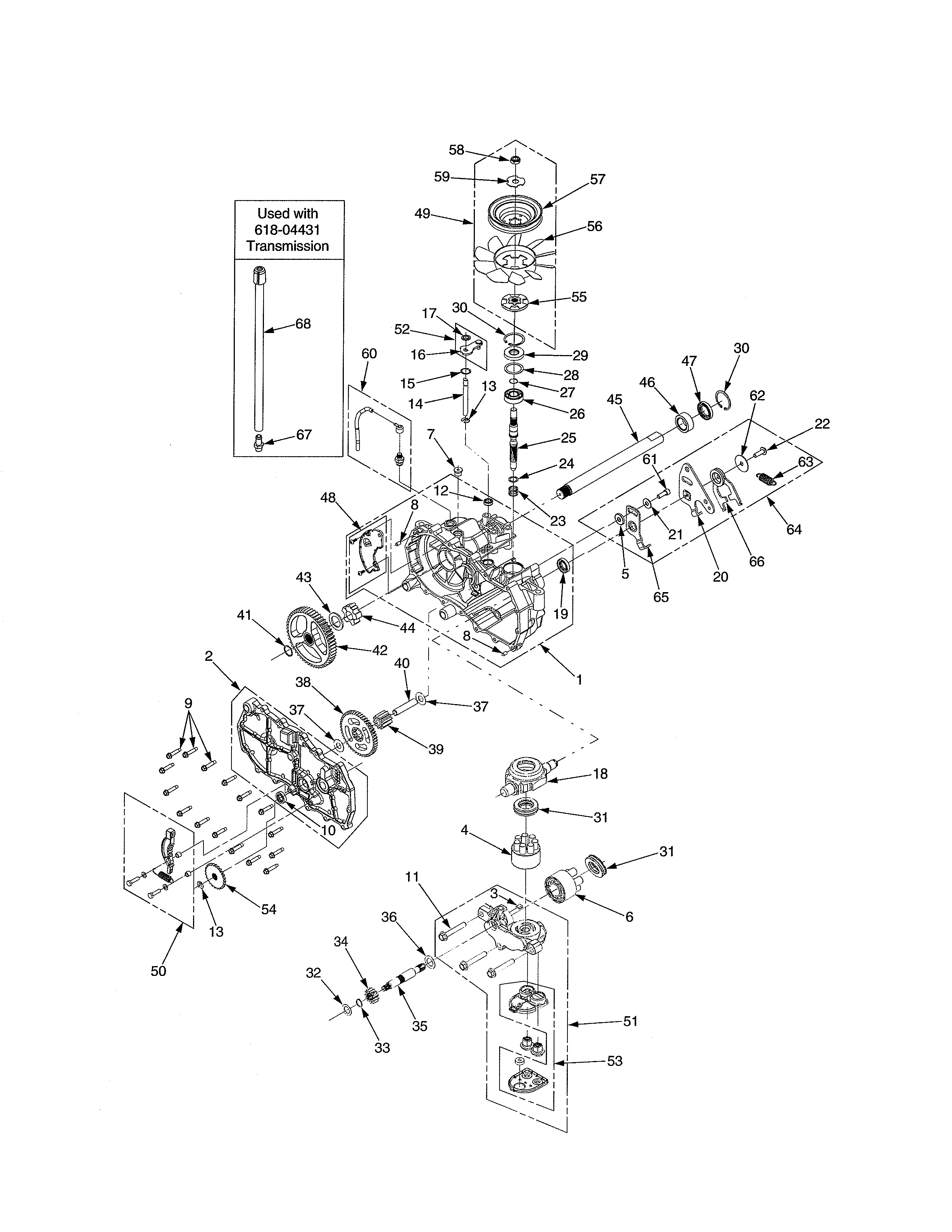 Cub Cadet 17AE2ACG756 lh transmission diagram