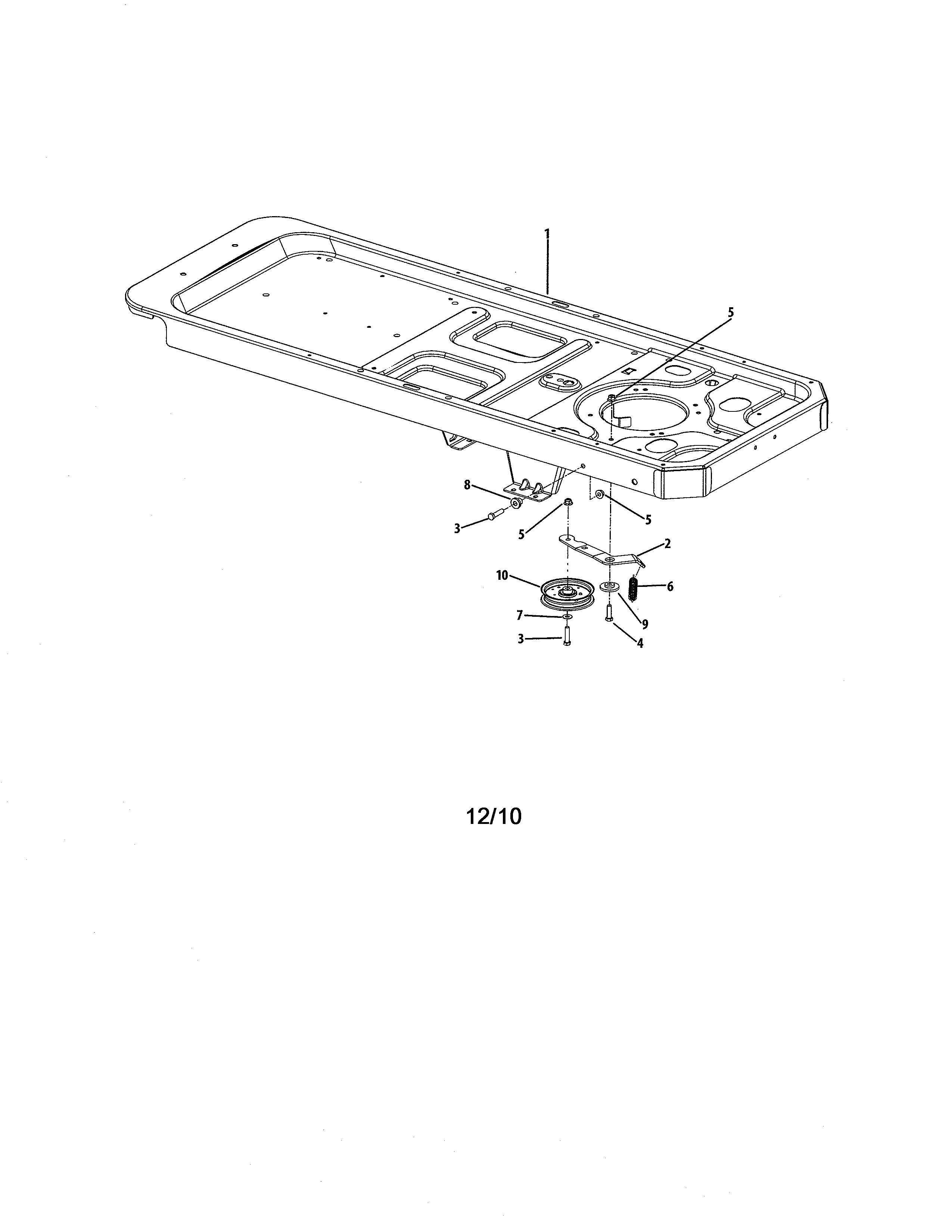 Cub Cadet 17AI2ACK056 frame/drive idler diagram