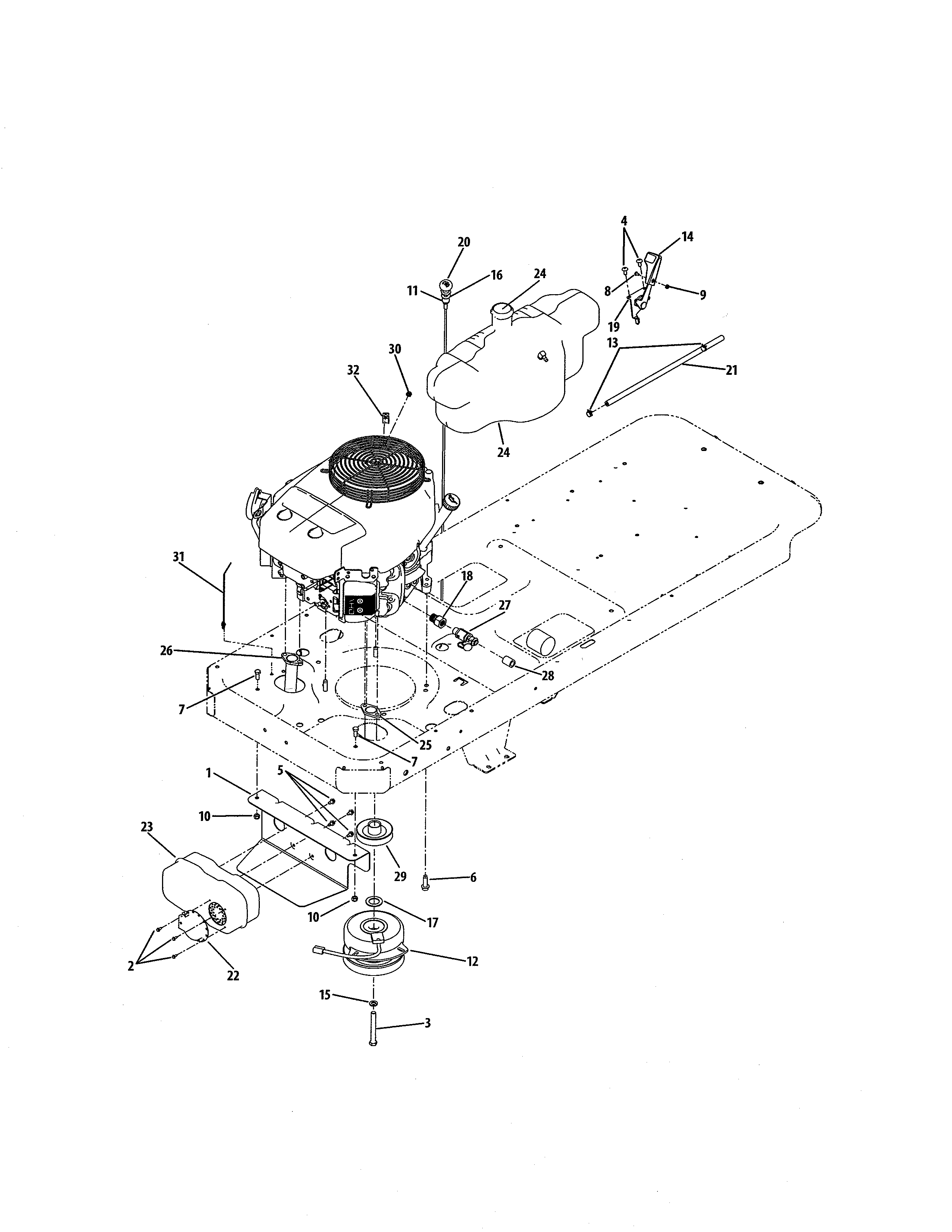Cub Cadet 17AI2ACK056 fh721v-bw04 engine connection diagram