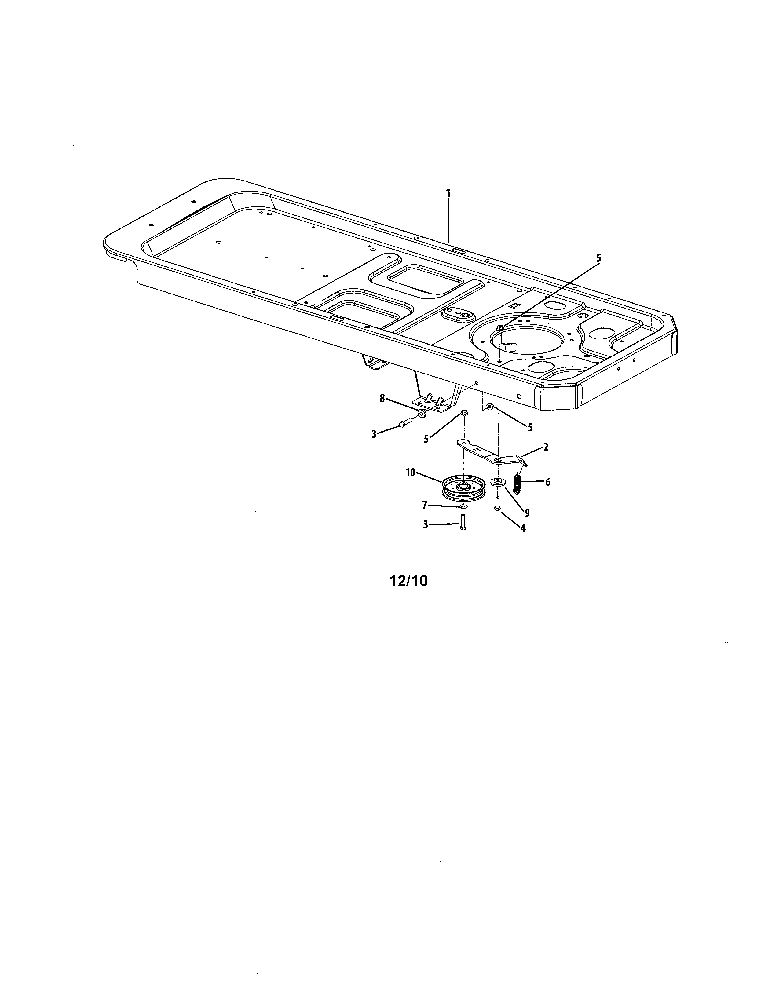 Cub Cadet 17AI2ACP056 frame/drive idler diagram
