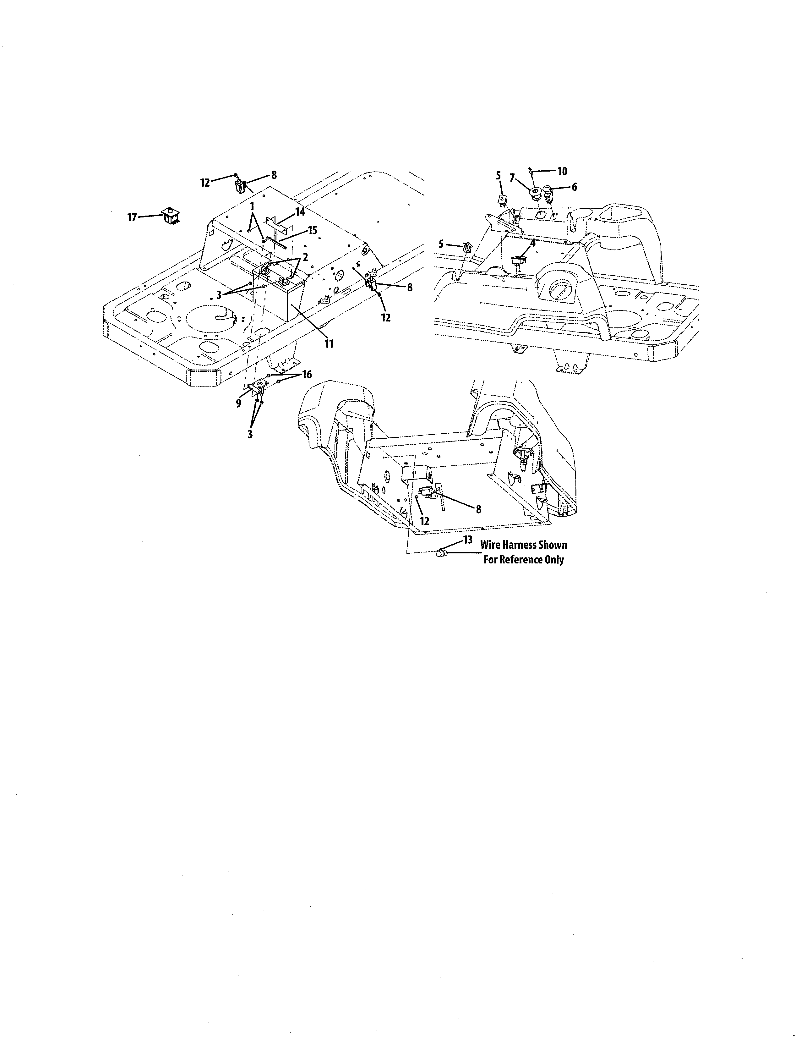 Cub Cadet 17AI2ACP056 electrical diagram