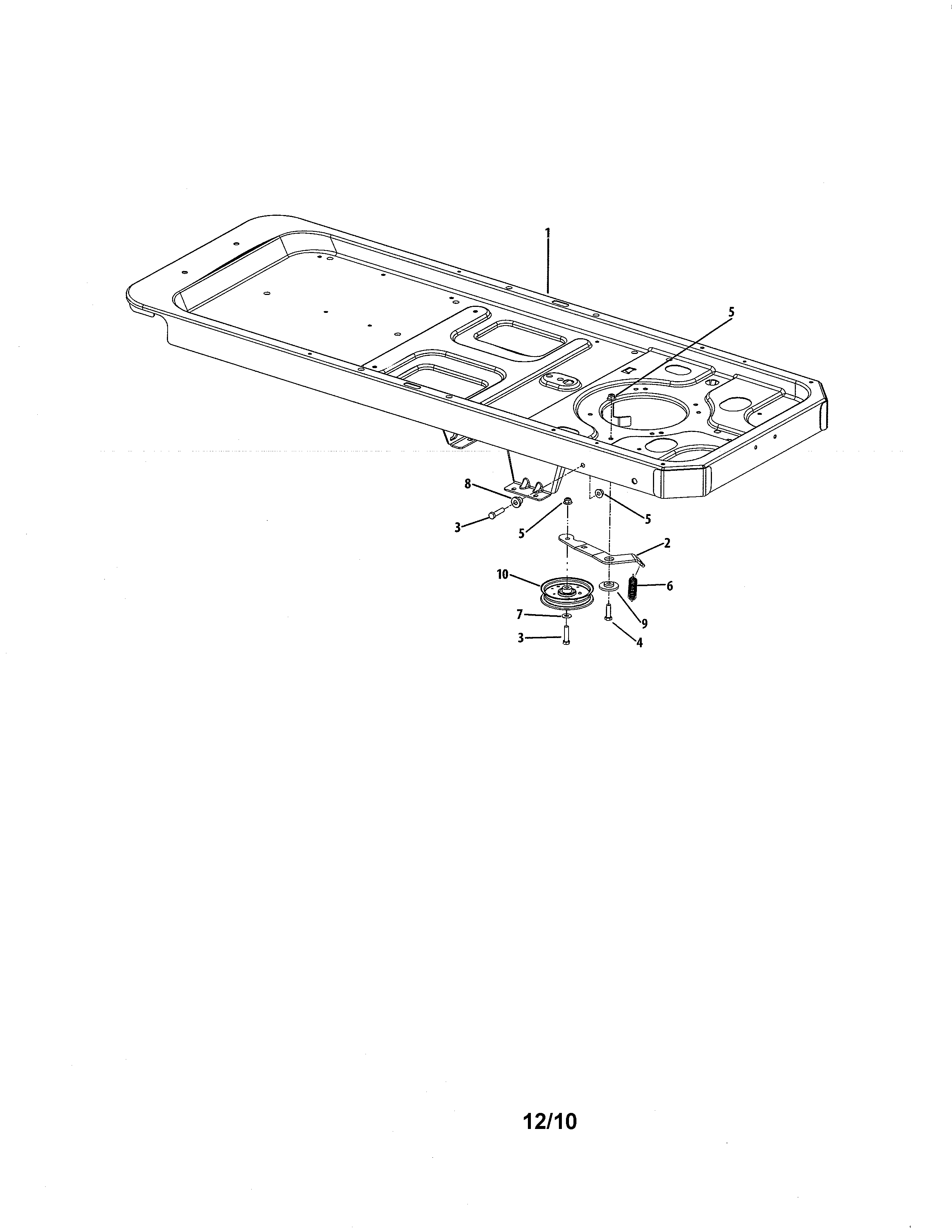 Cub Cadet 17AI2ACP056 frame/drive idler diagram