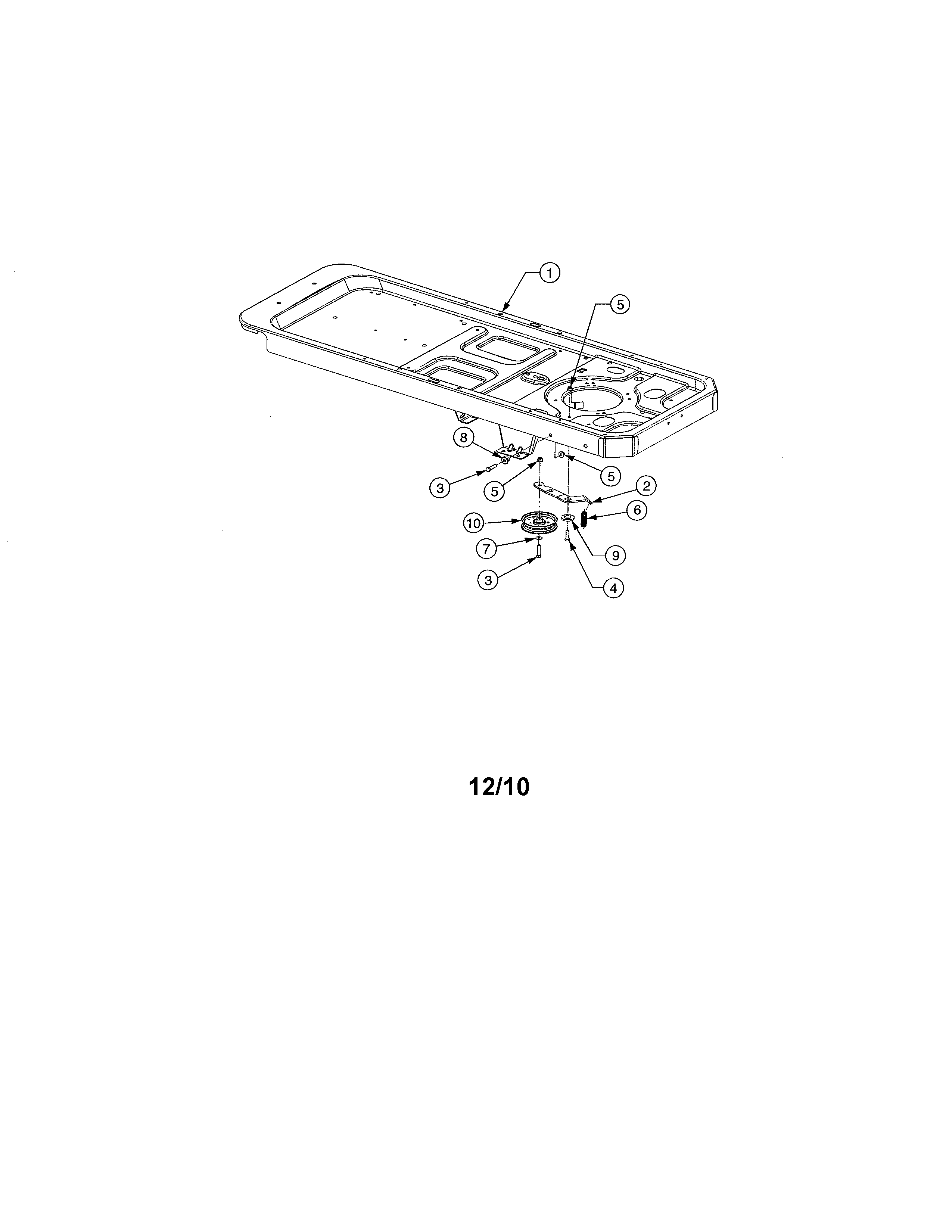 Cub Cadet 17AI2ACP756 frame/drive idler diagram