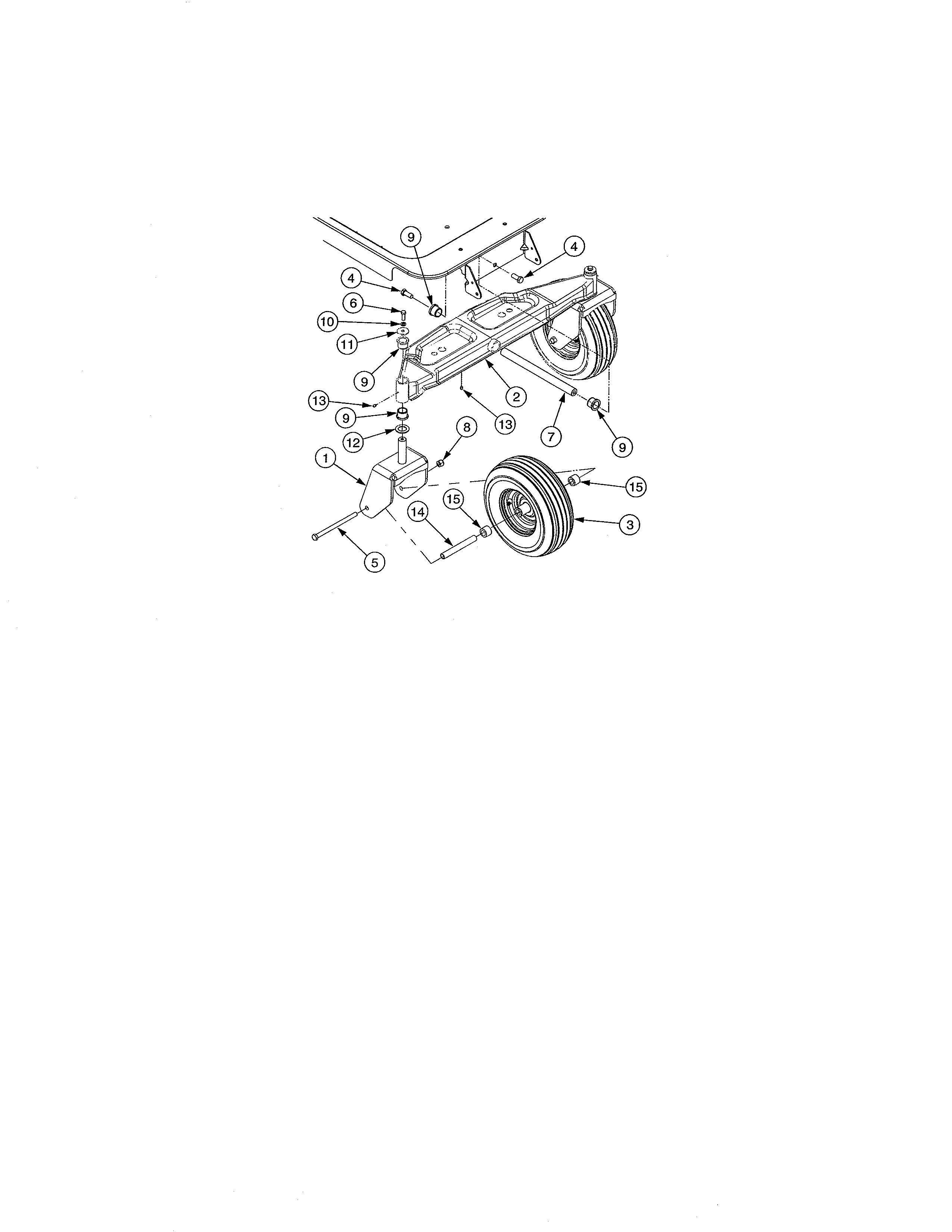 Cub Cadet 17AI2ACP756 front axle diagram