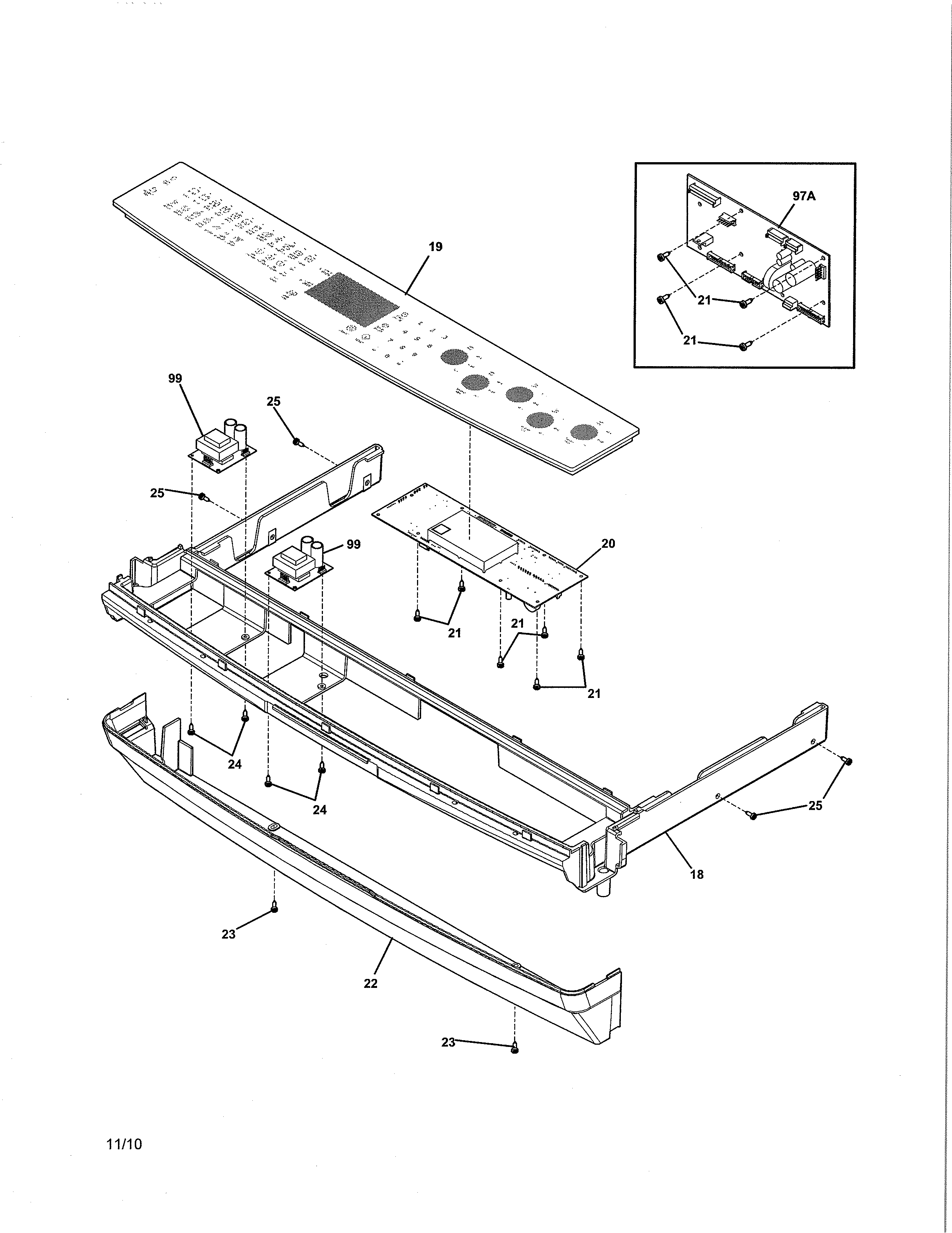 Electrolux EW30ES65GWD backguard diagram