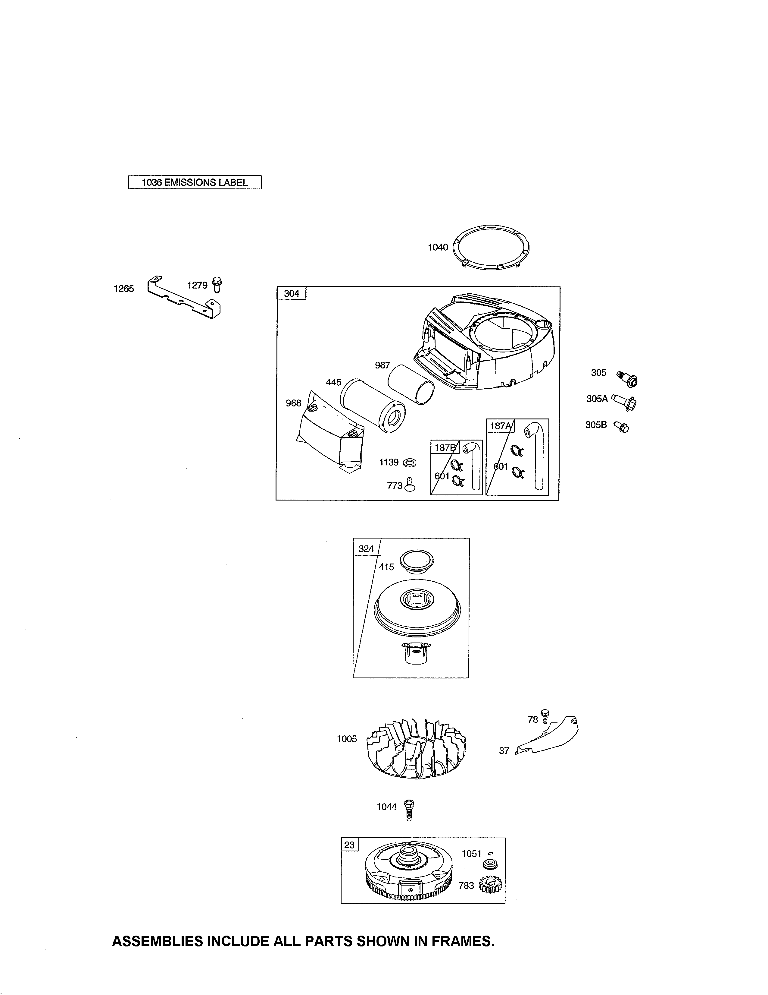 Craftsman 247288850 blower housing/flywheel diagram
