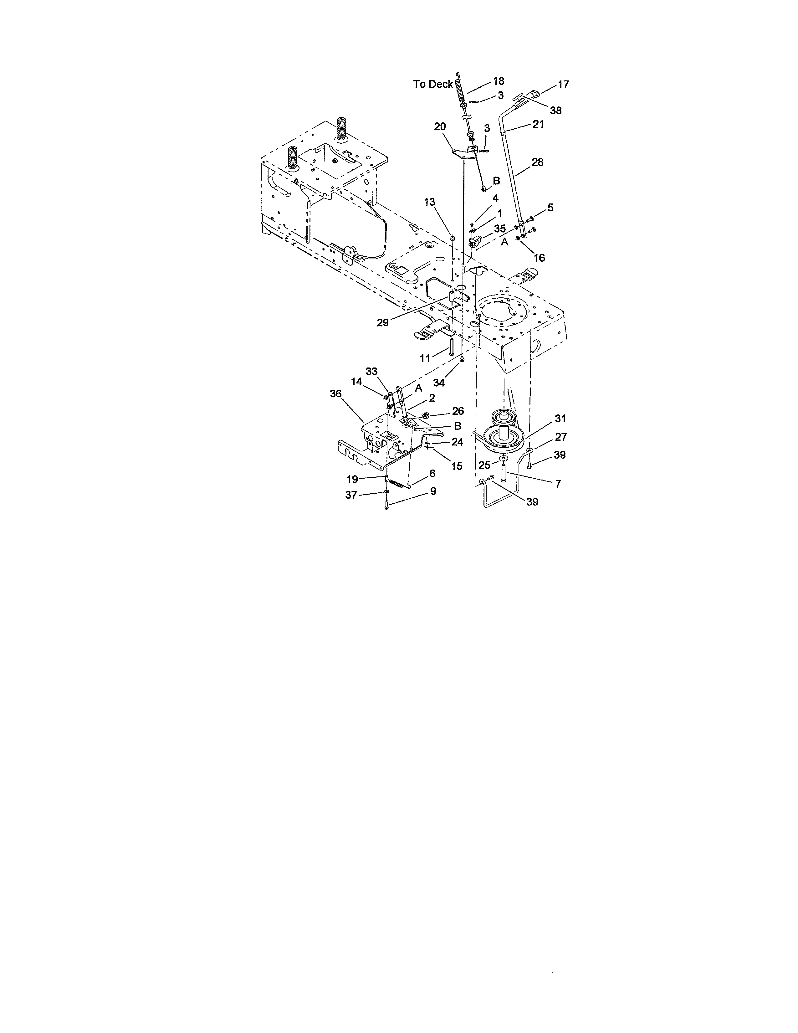 Toro 13AX60RG744 (1L215B10000 AND UP) pto engage diagram