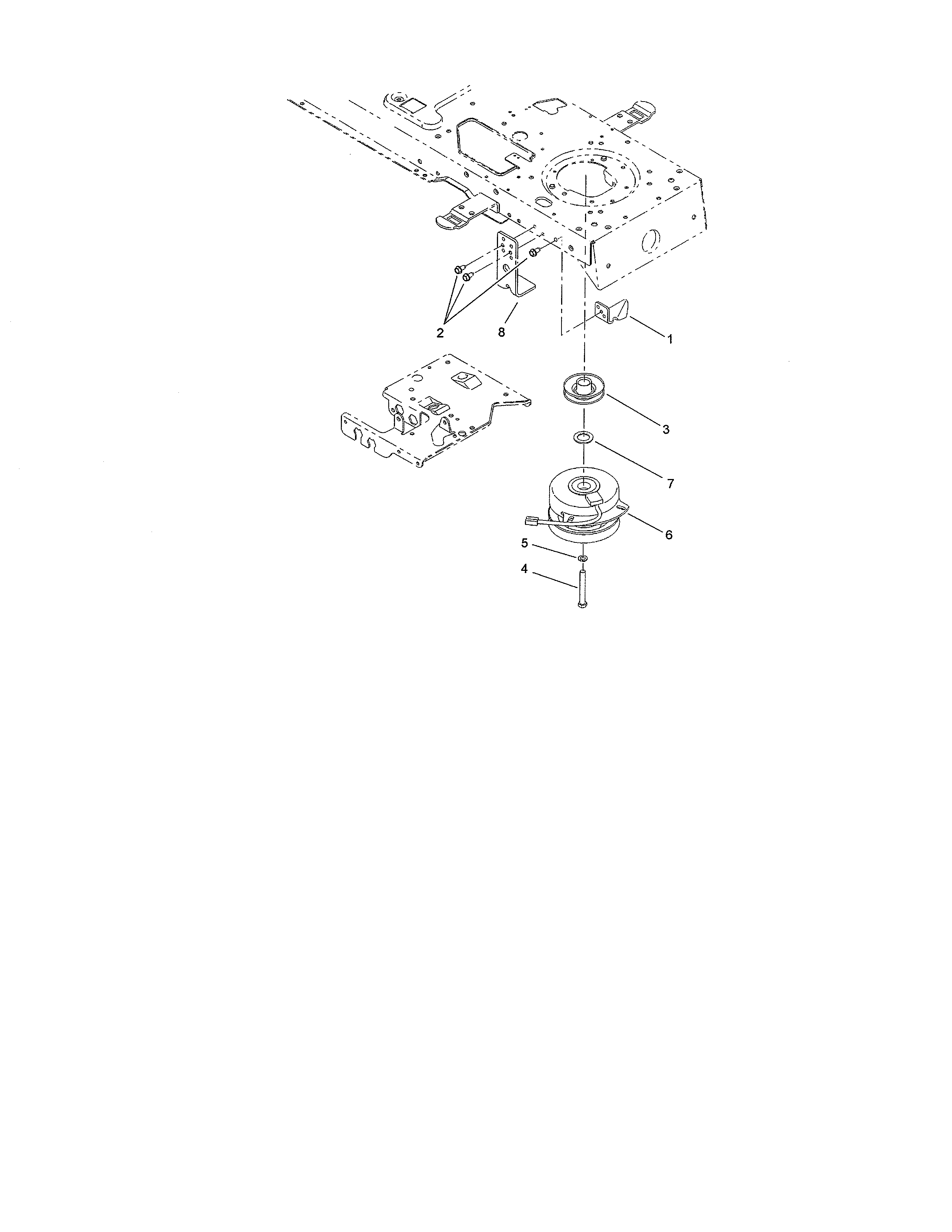 Toro 13AP60RP744 (1A096B50000 AND UP) electric clutch diagram