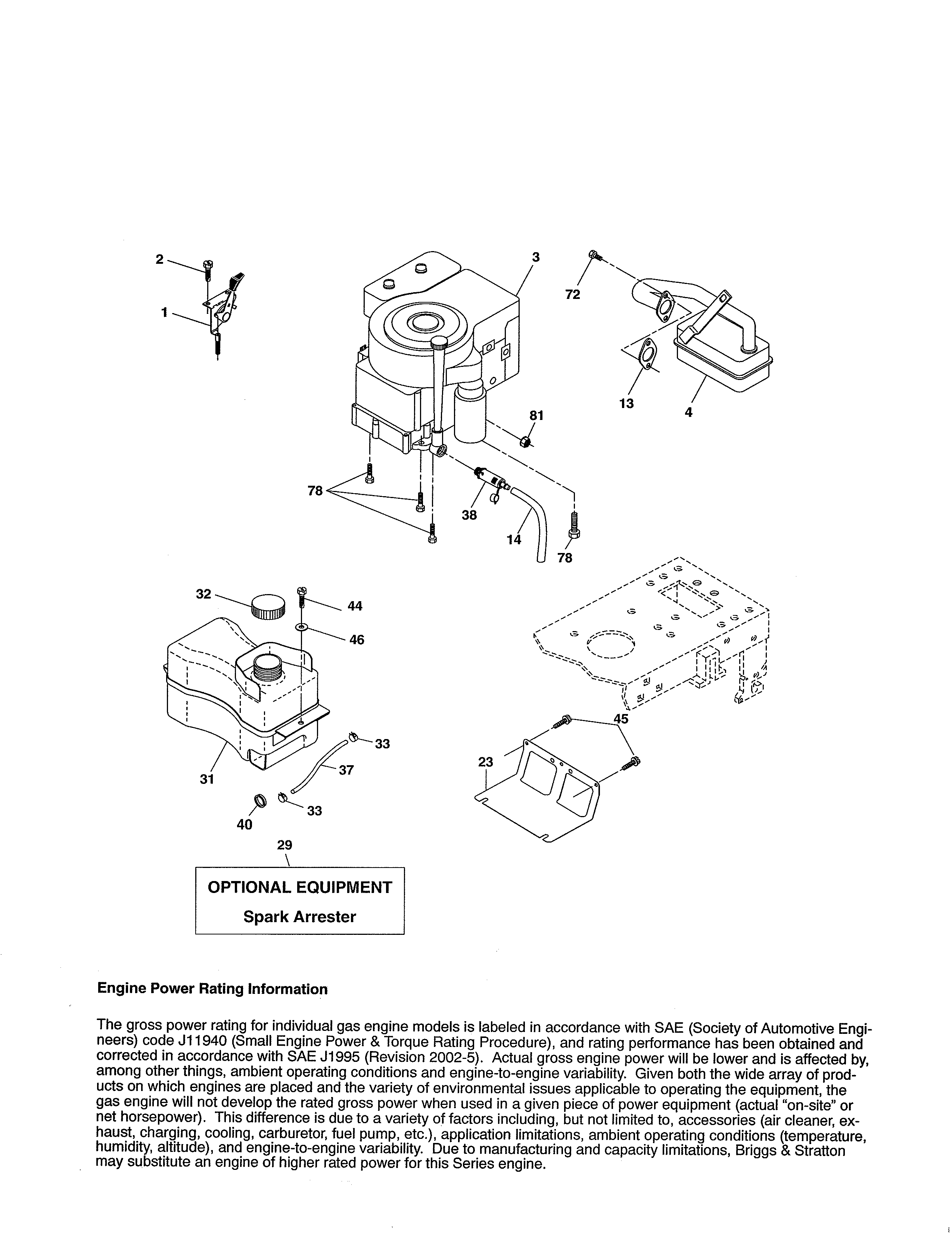 Poulan 96016001800 engine diagram