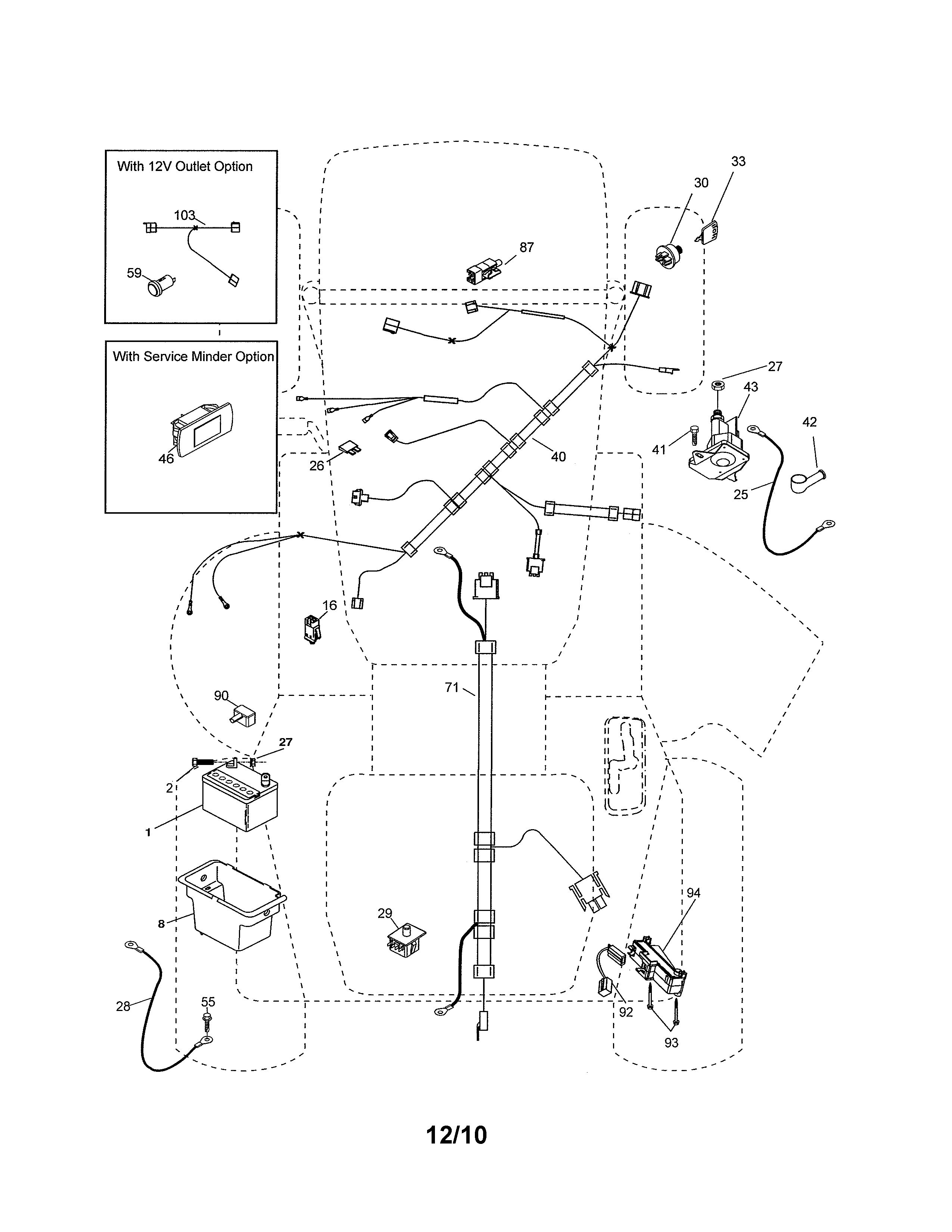Poulan 96046000800 electrical diagram