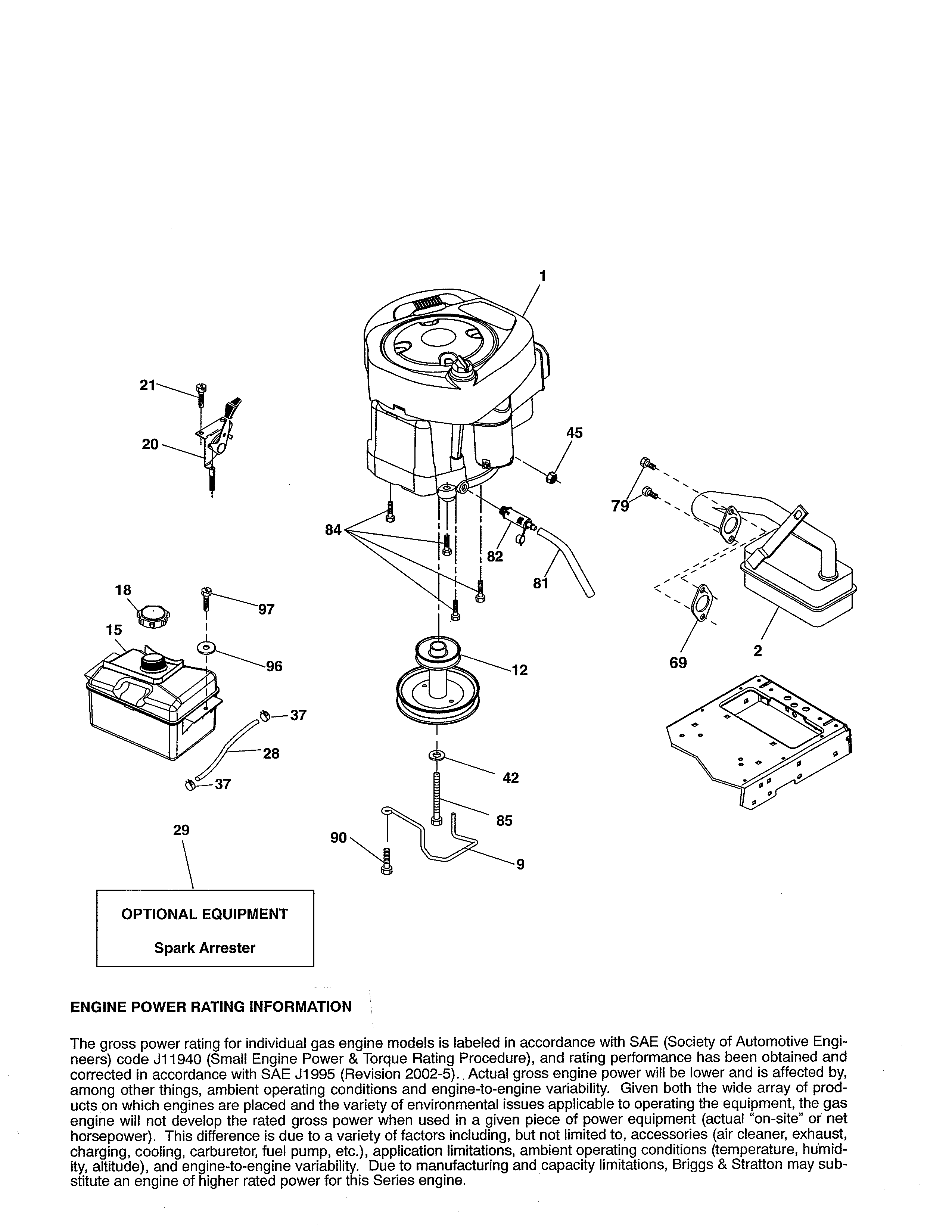 Poulan 96046000800 engine diagram