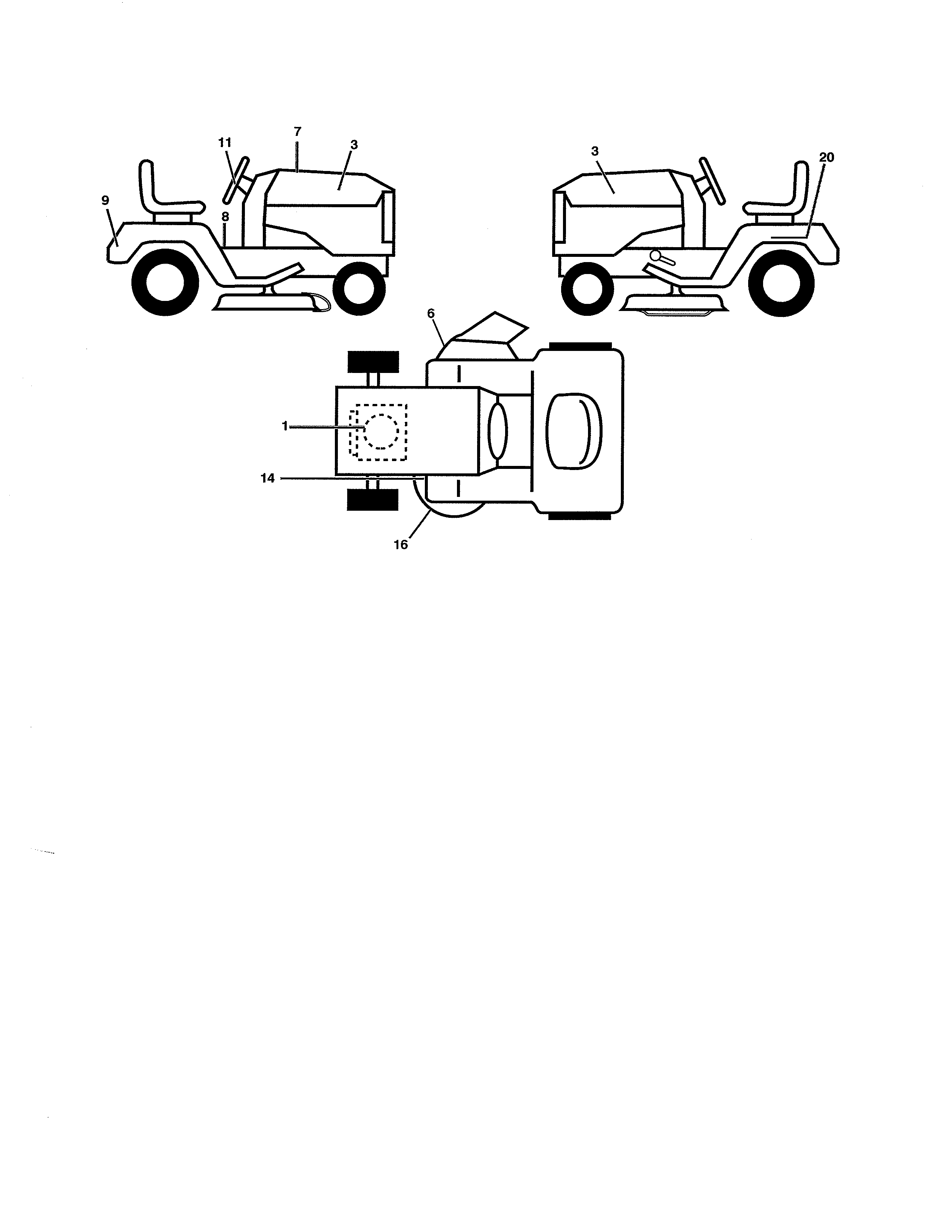 Poulan 96046000800 decals diagram