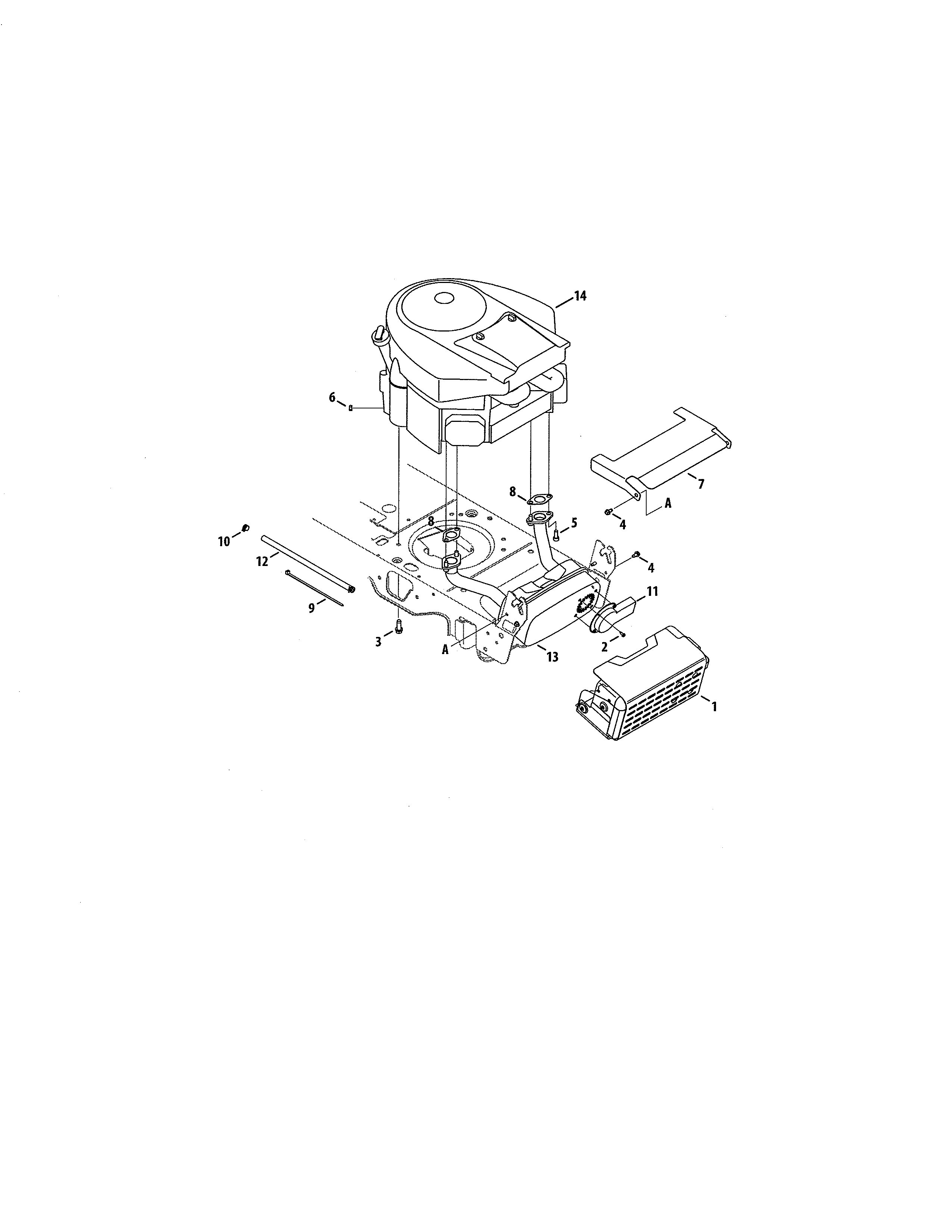 MTD 13AR91PT099 engine accessories diagram