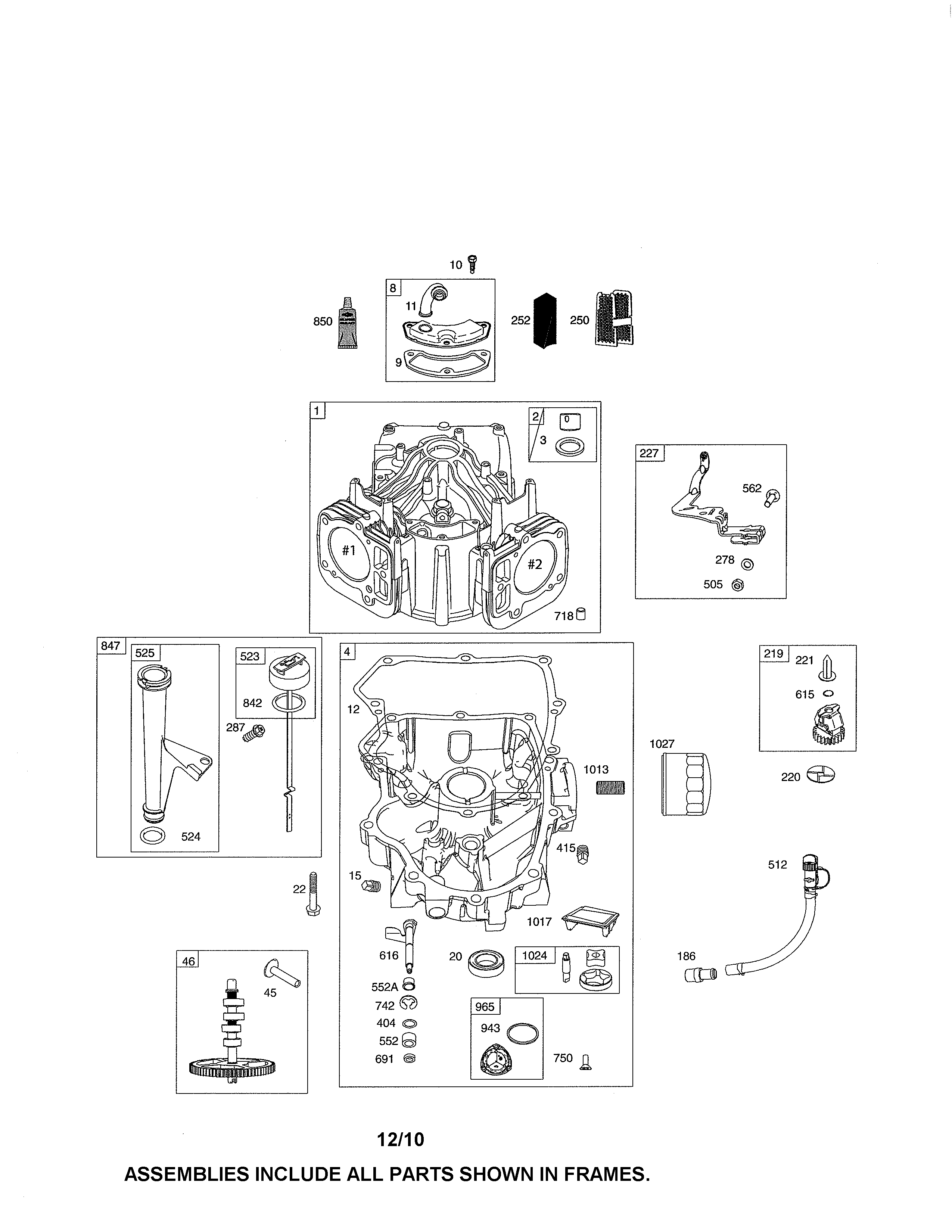 Craftsman 247288881 cylinder/sump diagram