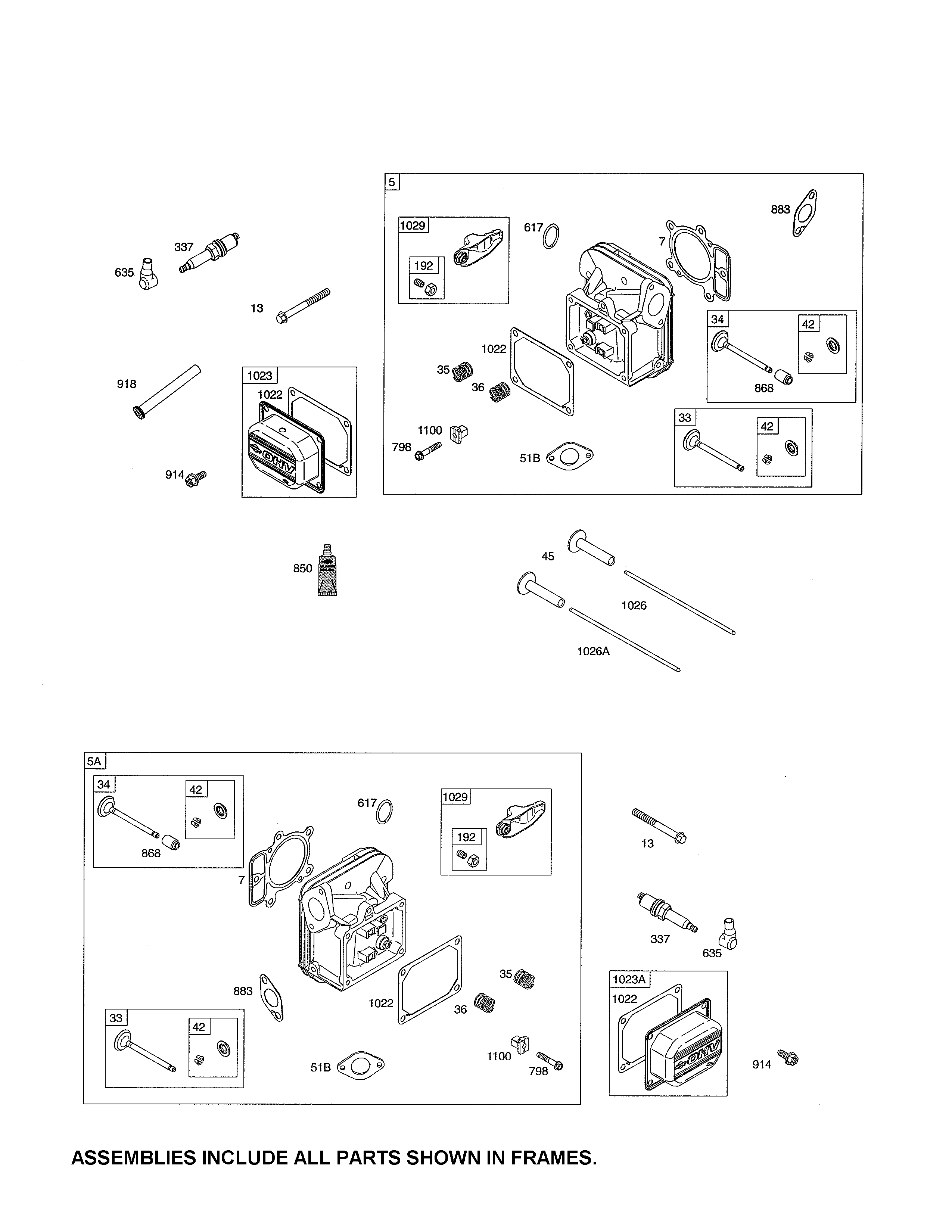 Craftsman 247288881 head-cylinder/rocker cover diagram