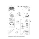Craftsman 247288881 motor-starter/flywheel diagram