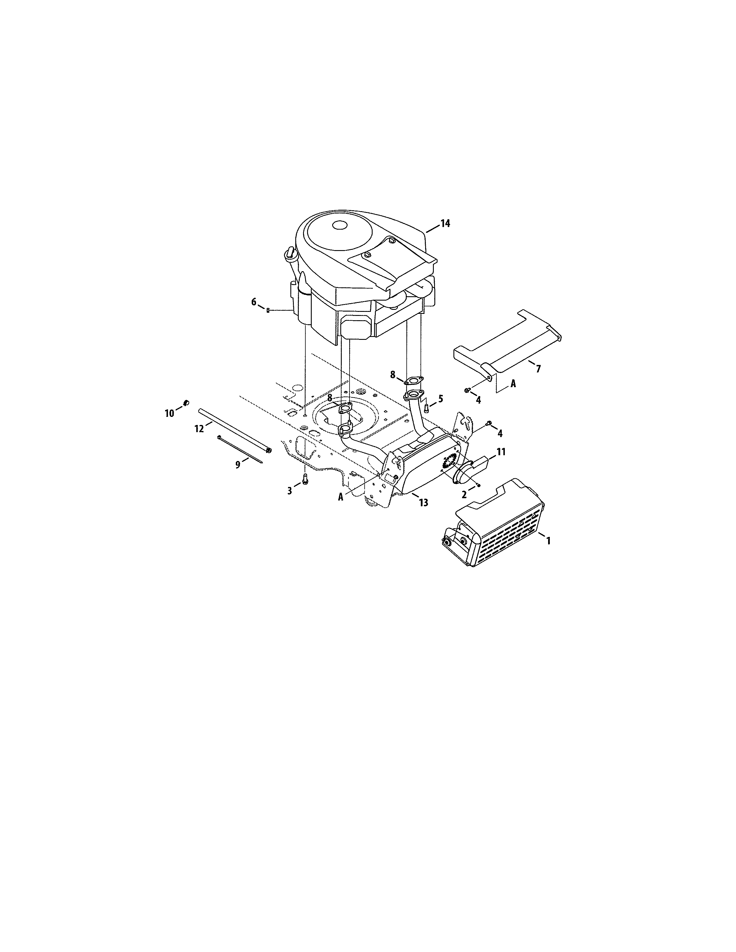 MTD 13AR91PT299 engine accessories diagram