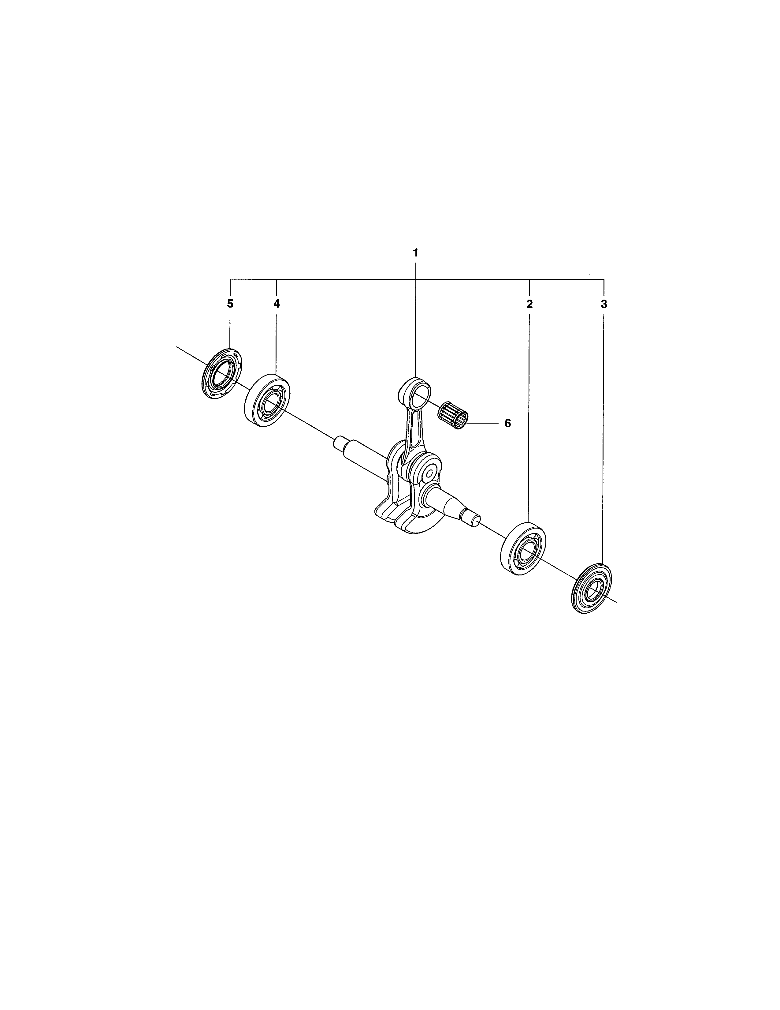 Husqvarna 440E crankshaft 435,435e,440e diagram