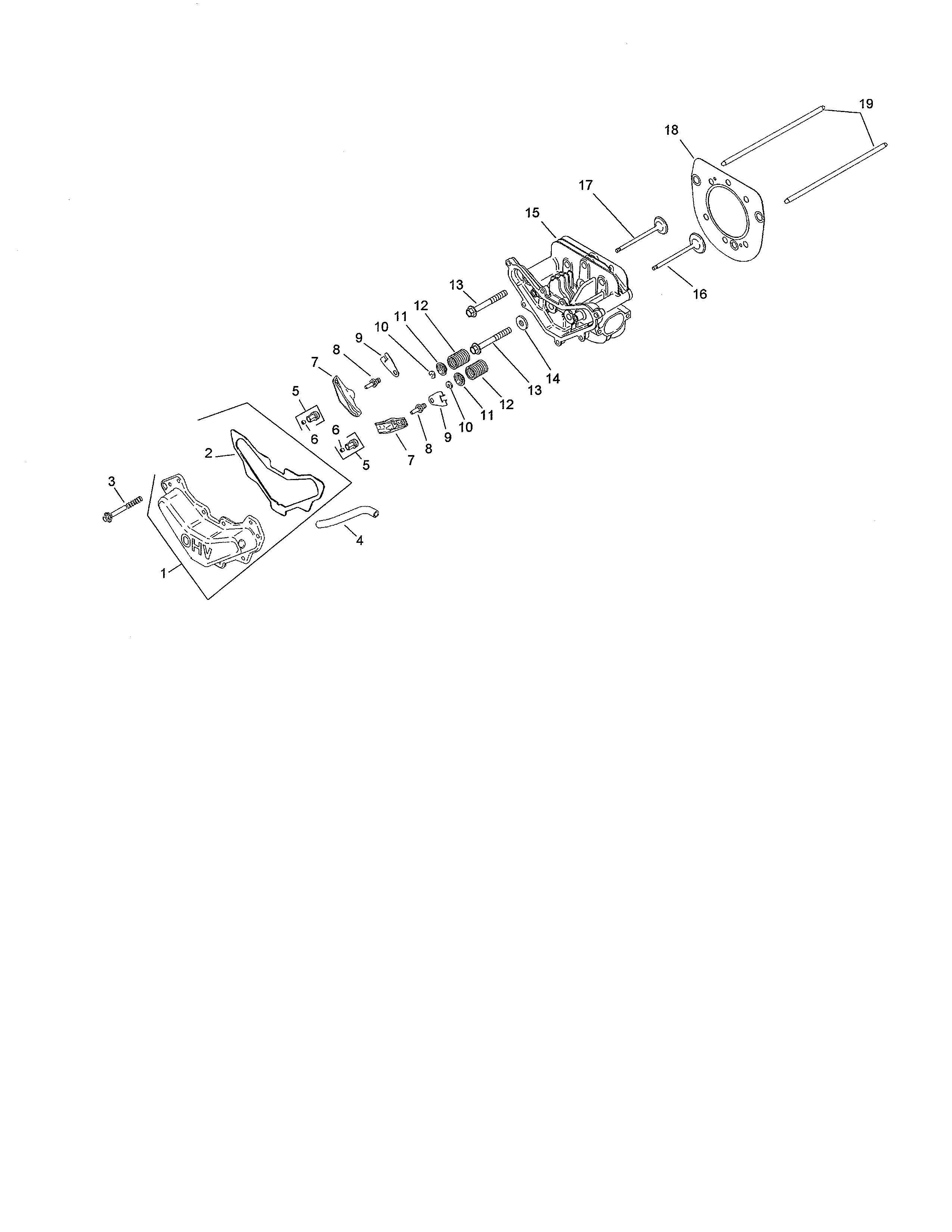 Toro 13AX60RH744 (1A056B50000 AND UP) head,valve / breather assembly diagram