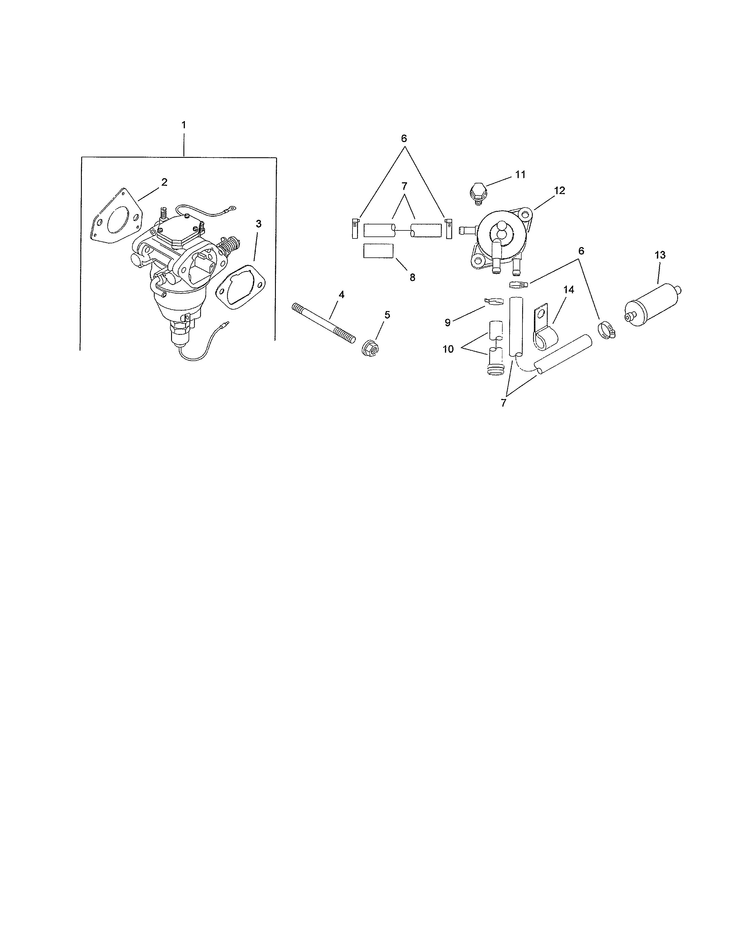 Toro 13AP60RP744 (1A096B50000 AND UP) fuel system assembly diagram