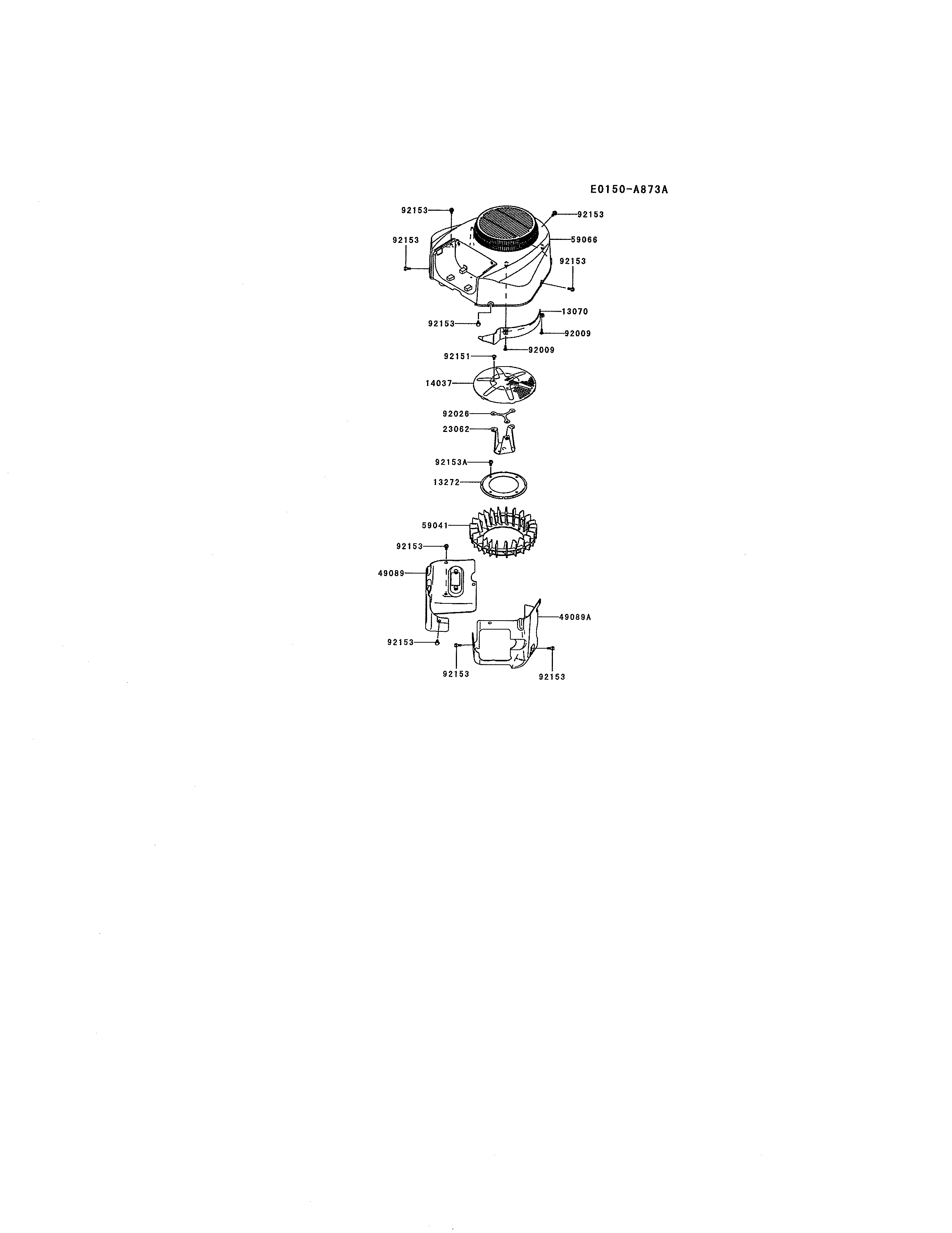 Cub Cadet 17AI2ACP056 cooling equipment diagram