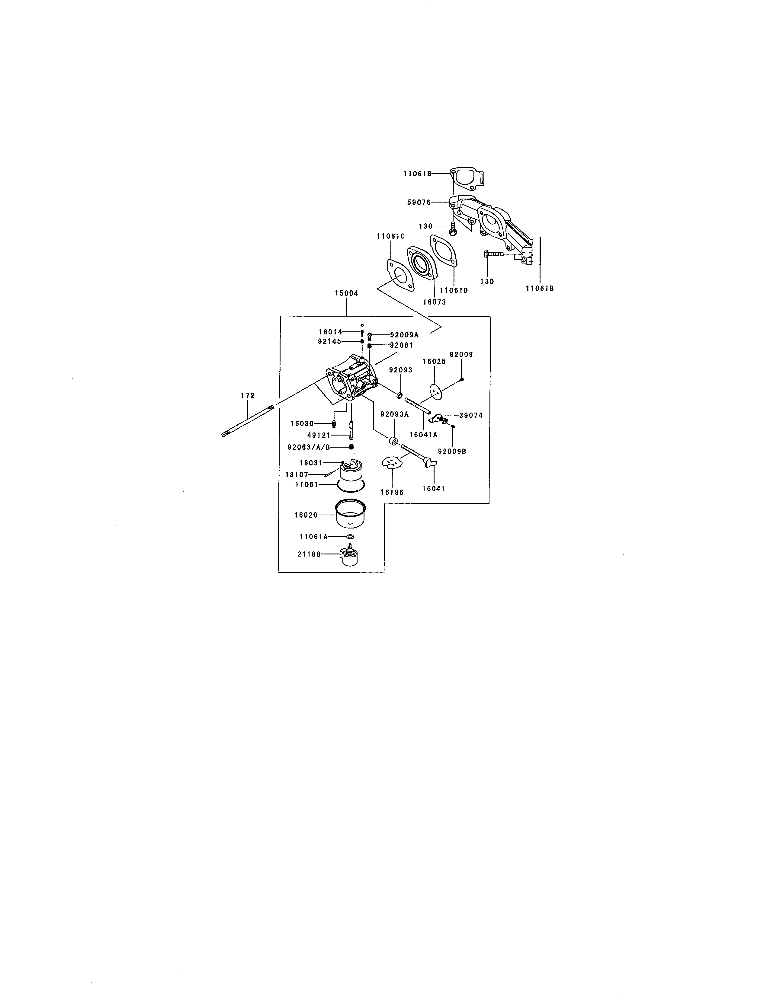 Cub Cadet 17AI2ACP056 carburetor diagram