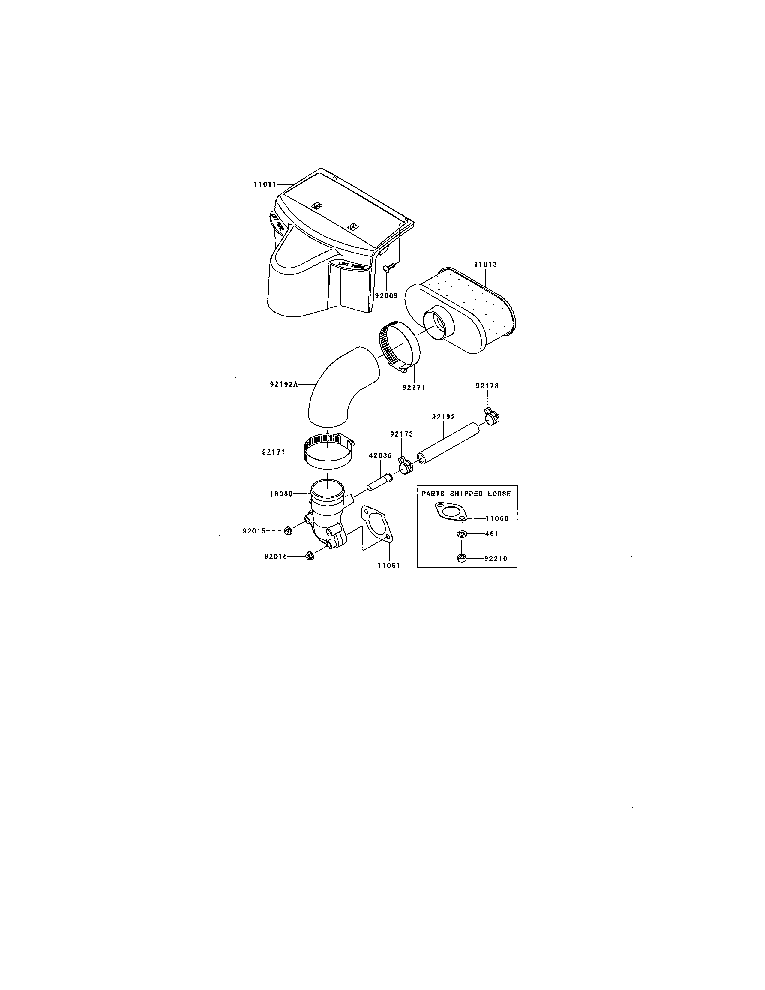 Cub Cadet 17AI2ACP056 air filter/muffler diagram
