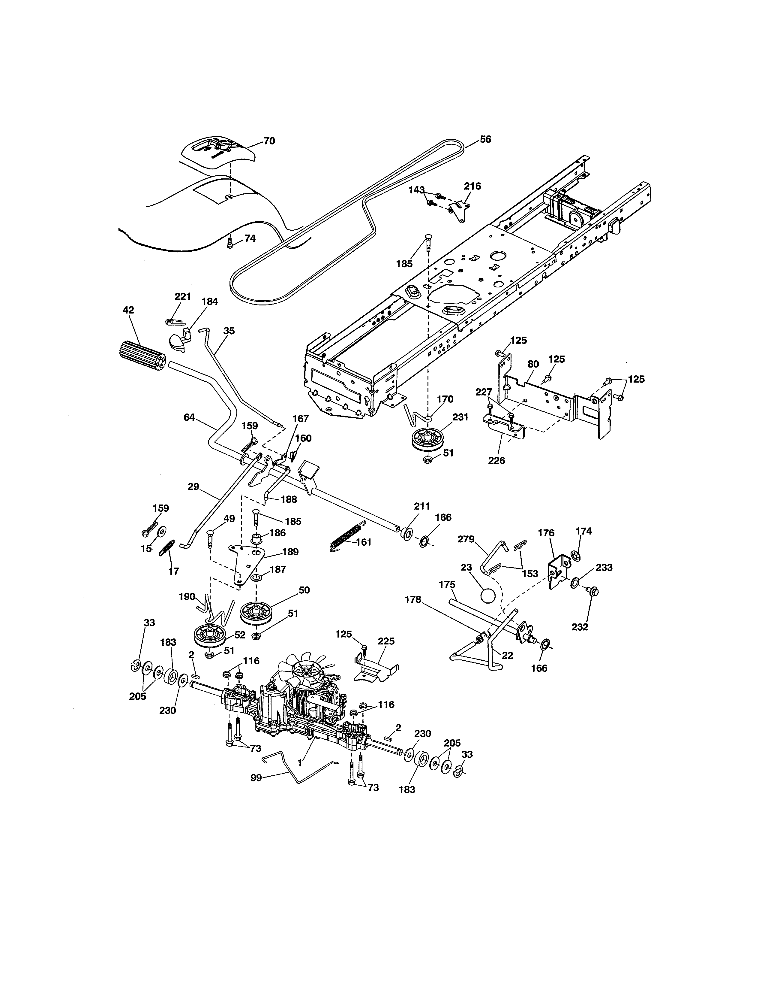 Craftsman 917289223 ground drive diagram