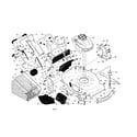 Craftsman 917374950 engine/housing/handle diagram