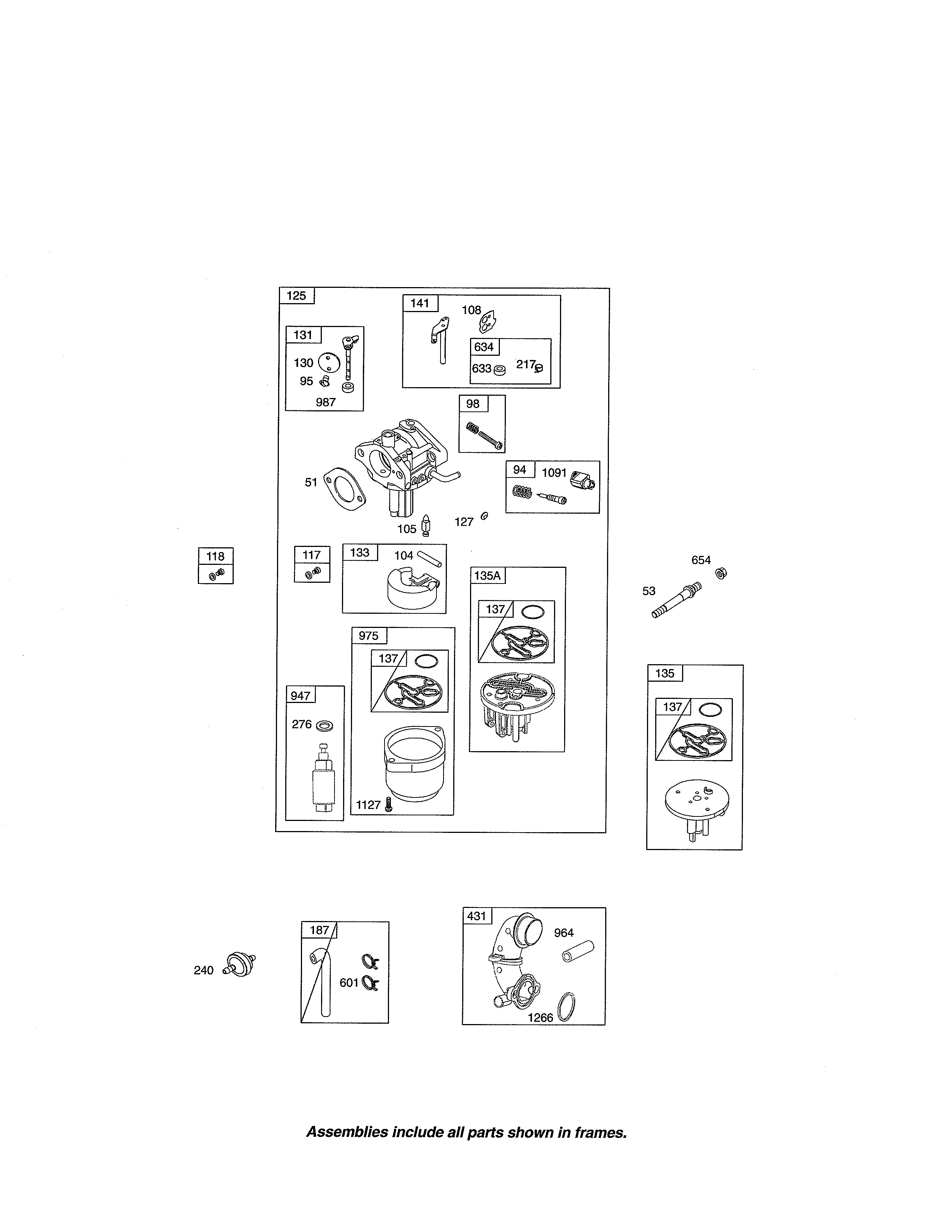 Briggs & Stratton 31P677-3373-G6 carburetor diagram