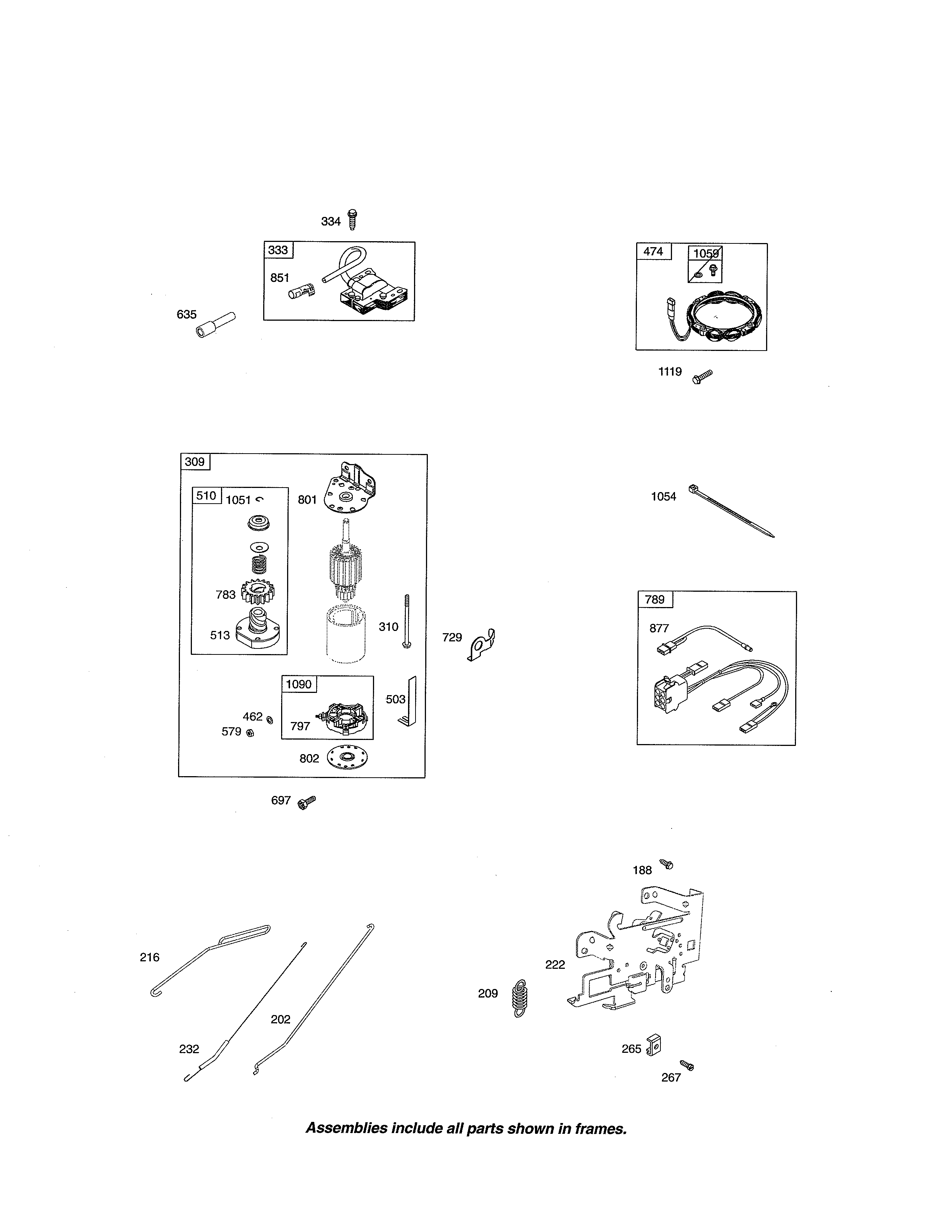 Briggs & Stratton 31P677-3373-G6 motor-starter/alternator diagram