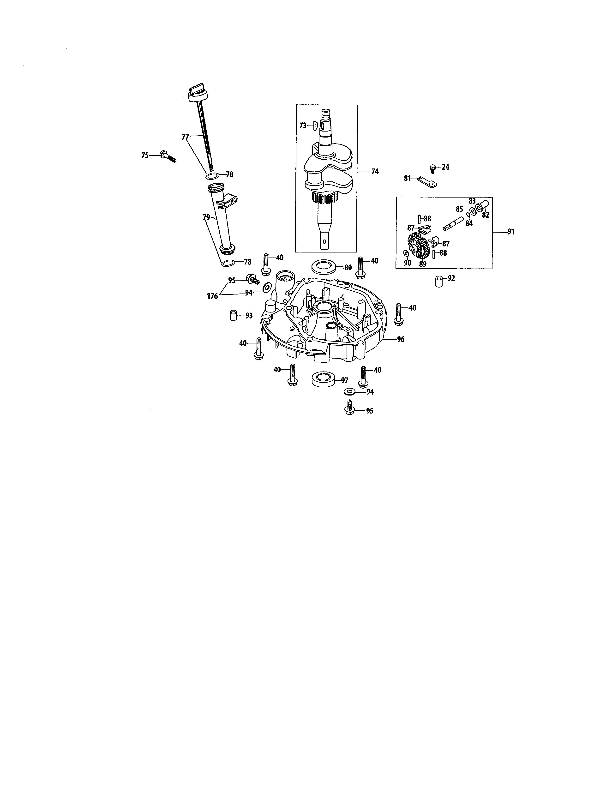 Craftsman 24777243 crankshaft diagram