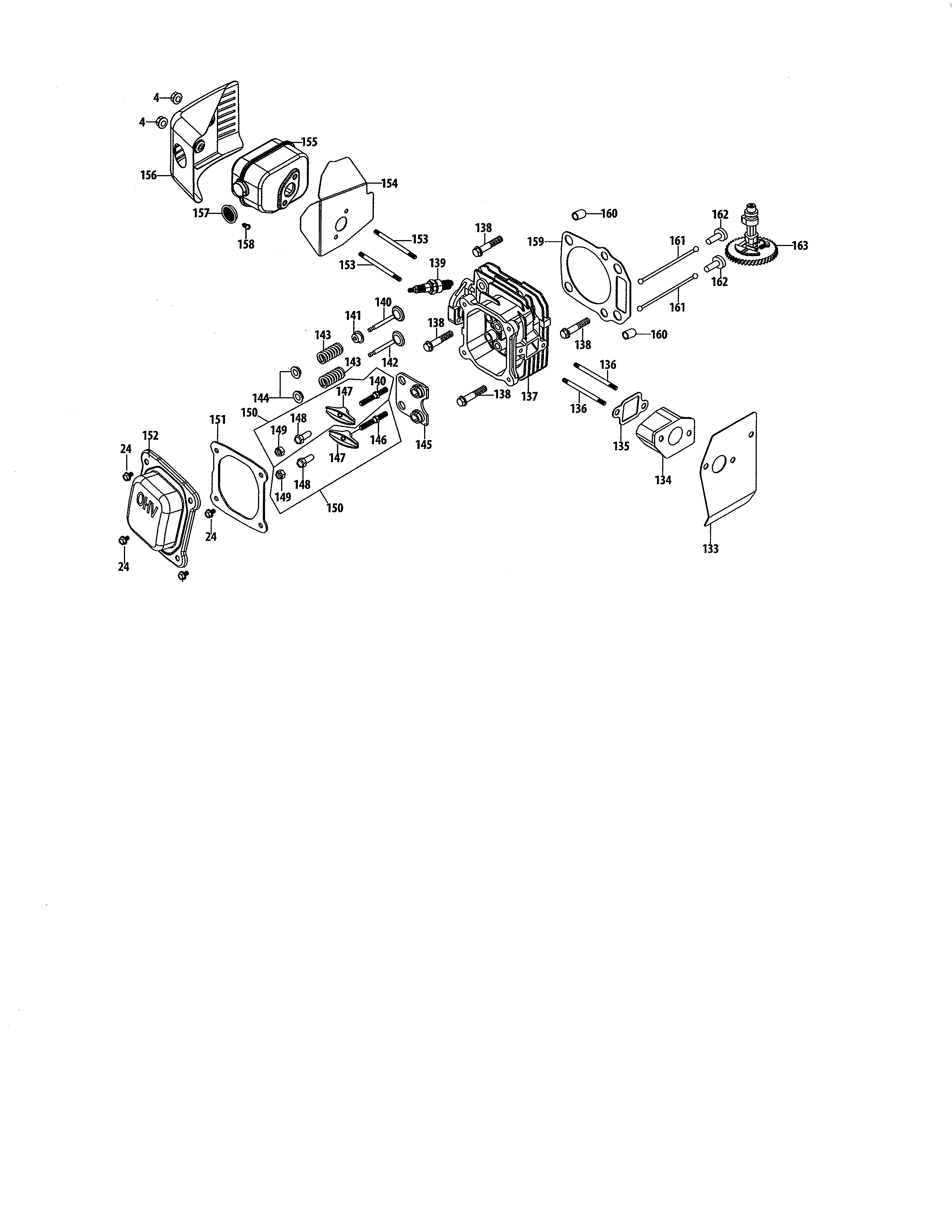 Craftsman 24777243 cylinder head diagram